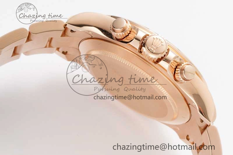 Seasonal Daytona 116505 Clean 1:1 Best Edition Chocolate Dial Black Markers on RG Bracelet SA4130 V 2012