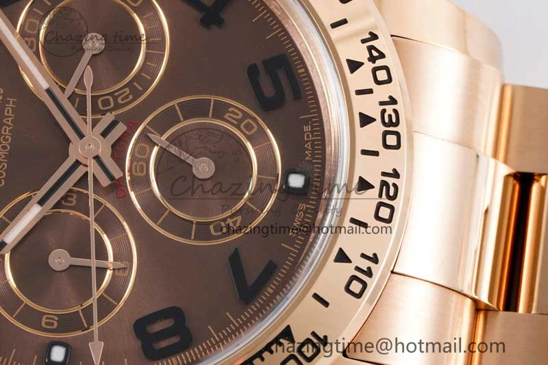 Seasonal Daytona 116505 Clean 1:1 Best Edition Chocolate Dial Black Markers on RG Bracelet SA4130 V 2012