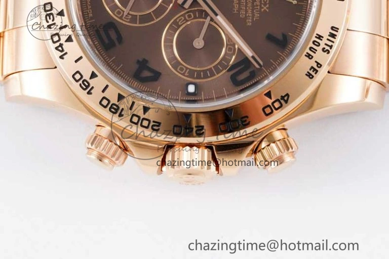 Seasonal Daytona 116505 Clean 1:1 Best Edition Chocolate Dial Black Markers on RG Bracelet SA4130 V 2012
