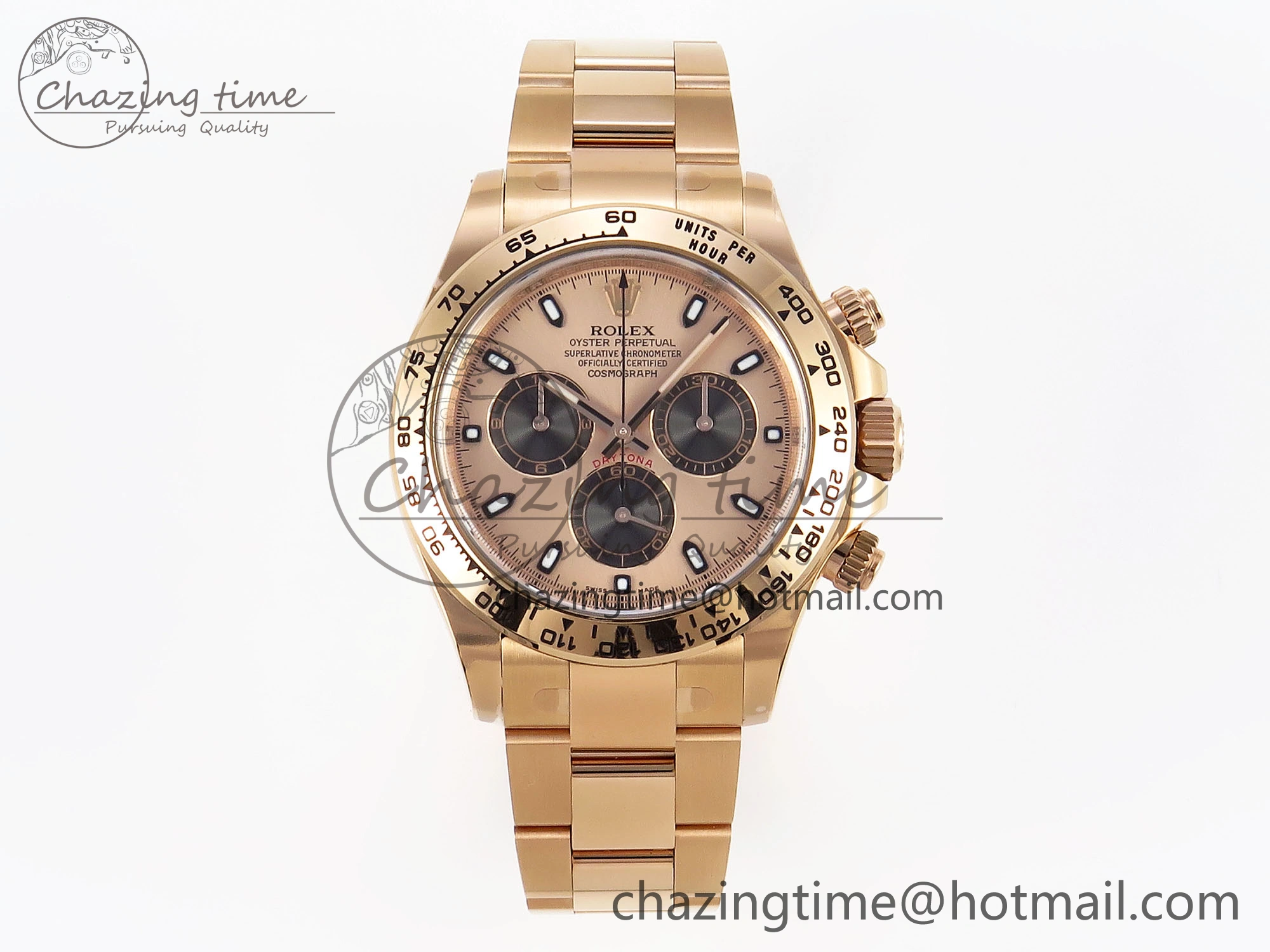 Lightweight Daytona 116505 Clean 1:1 Best Edition RG Dial Black Markers on RG Bracelet SA4130 V 1957