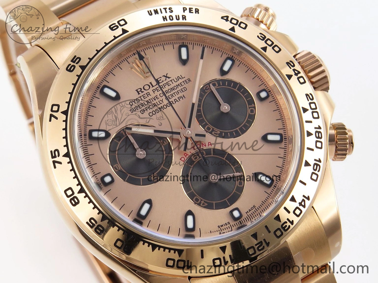 Lightweight Daytona 116505 Clean 1:1 Best Edition RG Dial Black Markers on RG Bracelet SA4130 V 1957