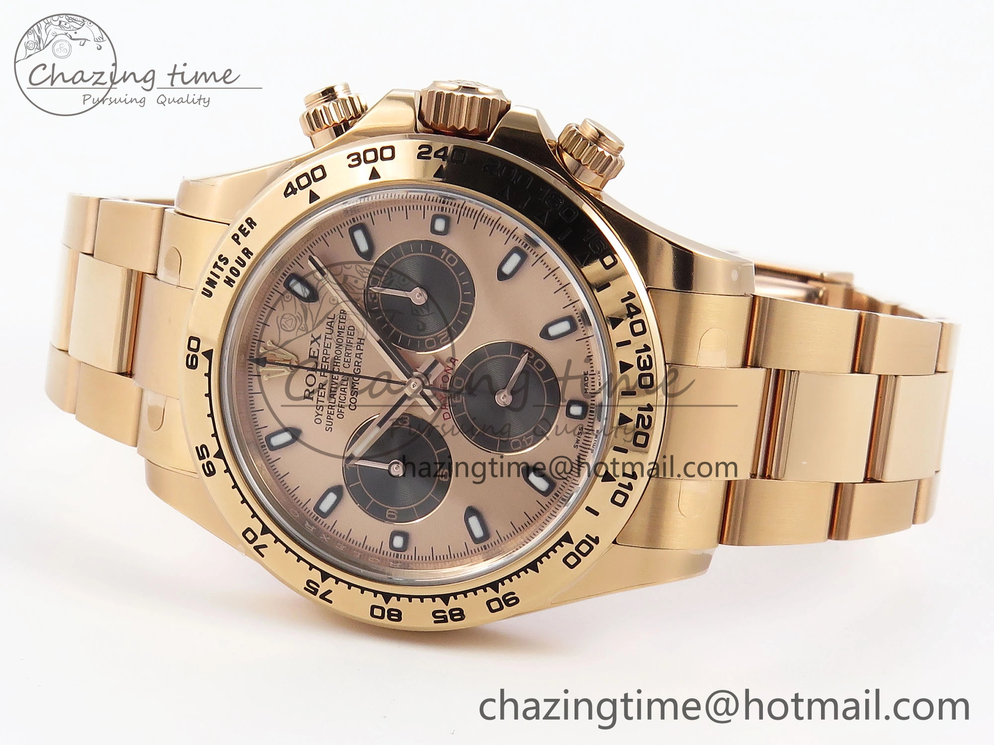 Lightweight Daytona 116505 Clean 1:1 Best Edition RG Dial Black Markers on RG Bracelet SA4130 V 1957