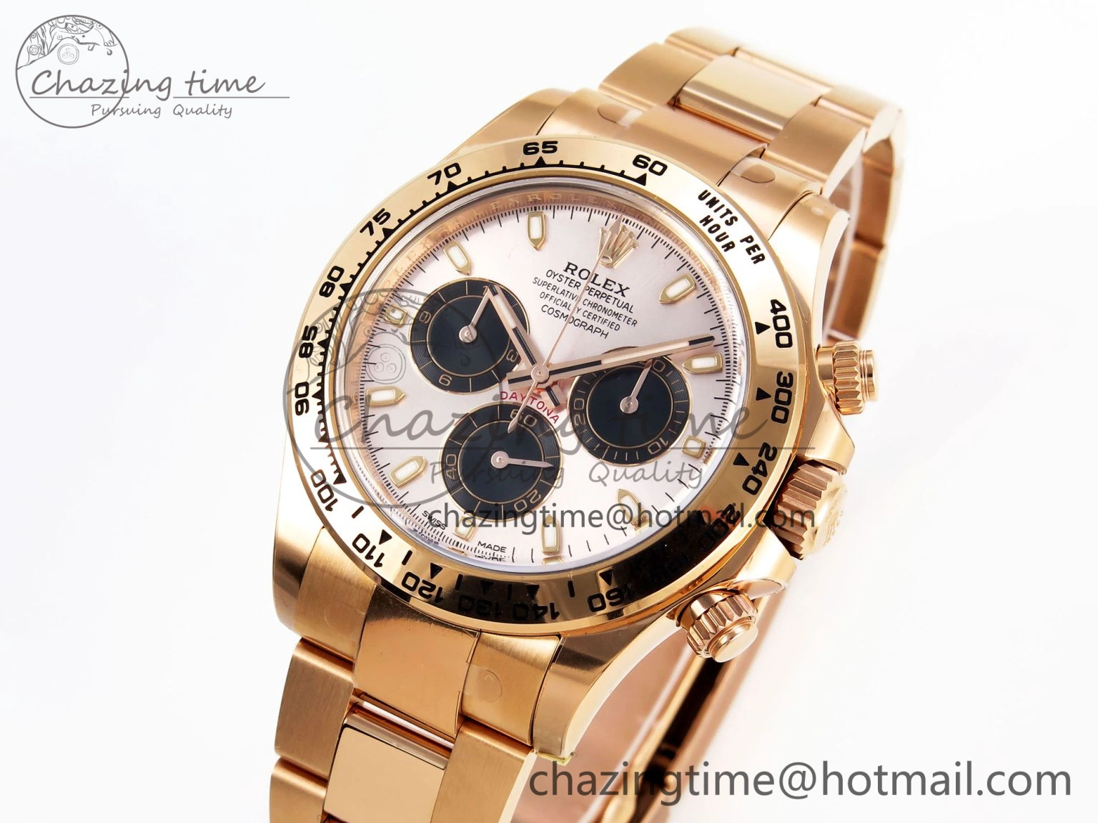 Stretchable Daytona 116505 Clean 1:1 Best Edition Silver Dial RG Markers on RG Bracelet SA4130 V 1960
