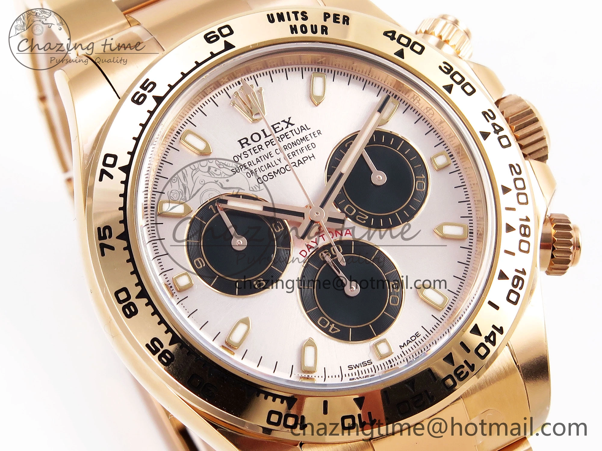 Stretchable Daytona 116505 Clean 1:1 Best Edition Silver Dial RG Markers on RG Bracelet SA4130 V 1960