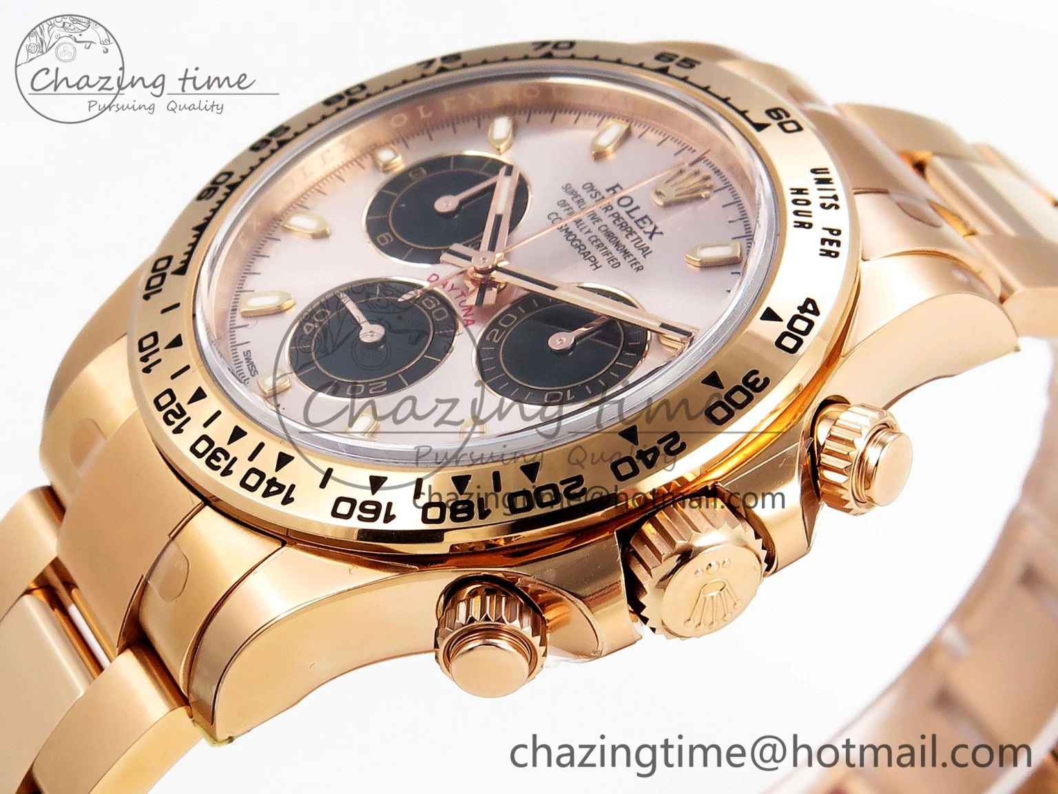Stretchable Daytona 116505 Clean 1:1 Best Edition Silver Dial RG Markers on RG Bracelet SA4130 V 1960