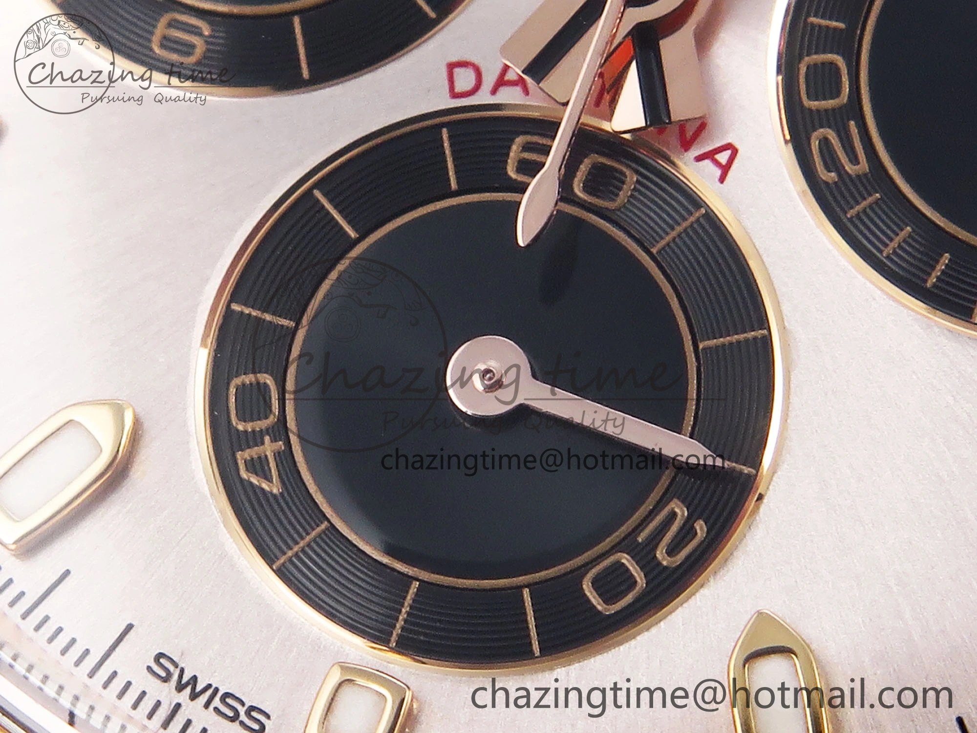 Stretchable Daytona 116505 Clean 1:1 Best Edition Silver Dial RG Markers on RG Bracelet SA4130 V 1960