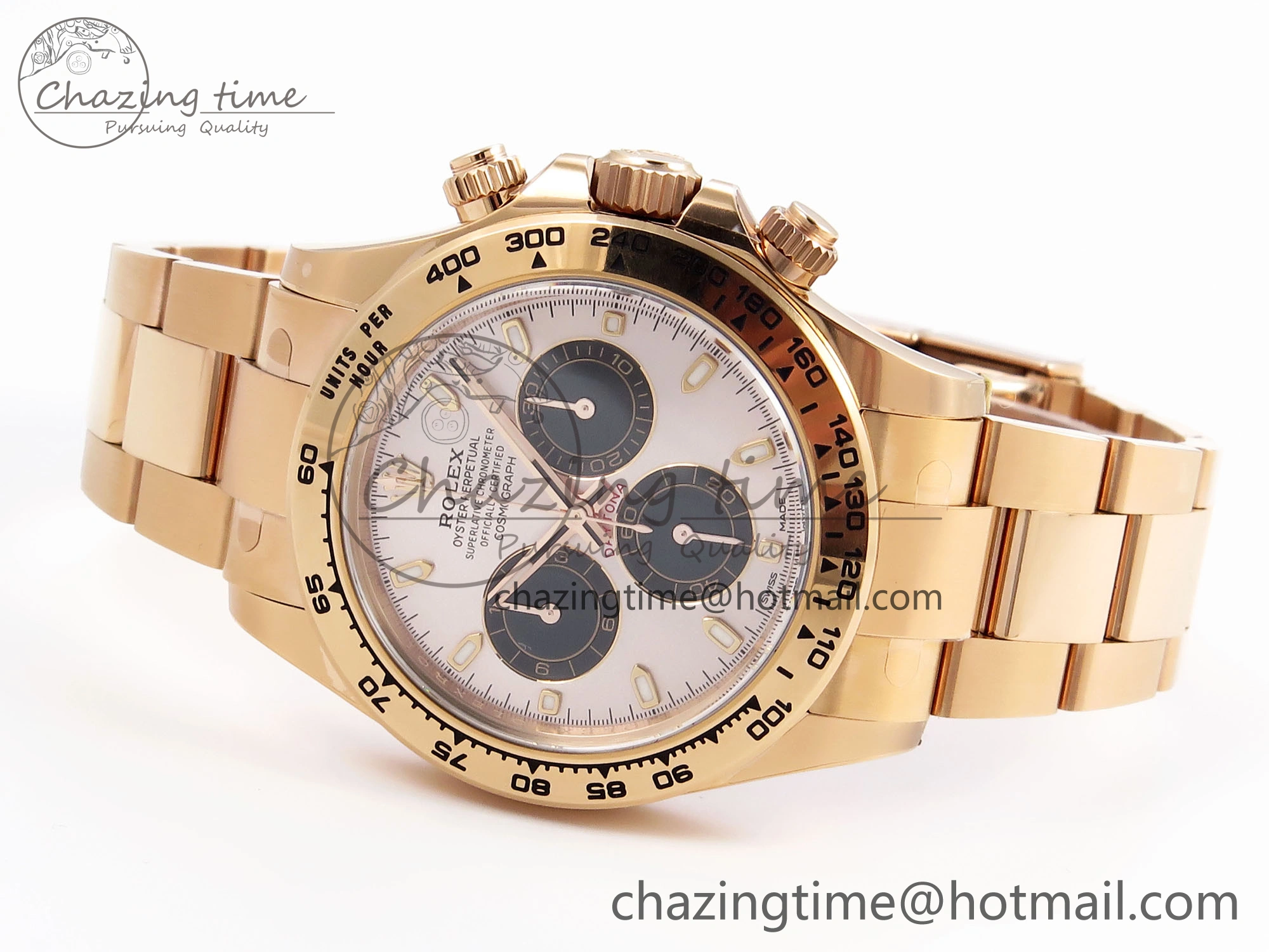 Stretchable Daytona 116505 Clean 1:1 Best Edition Silver Dial RG Markers on RG Bracelet SA4130 V 1960