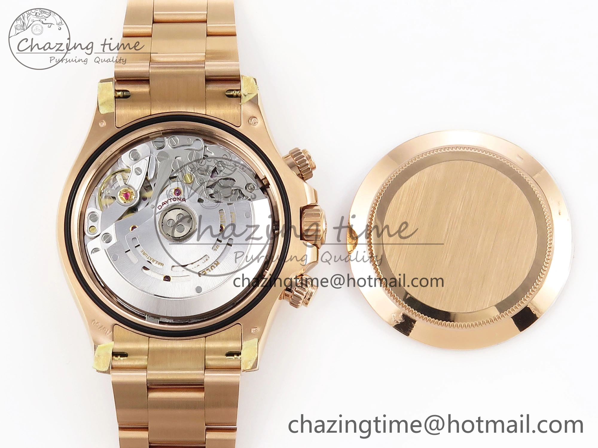 Stretchable Daytona 116505 Clean 1:1 Best Edition Silver Dial RG Markers on RG Bracelet SA4130 V 1960