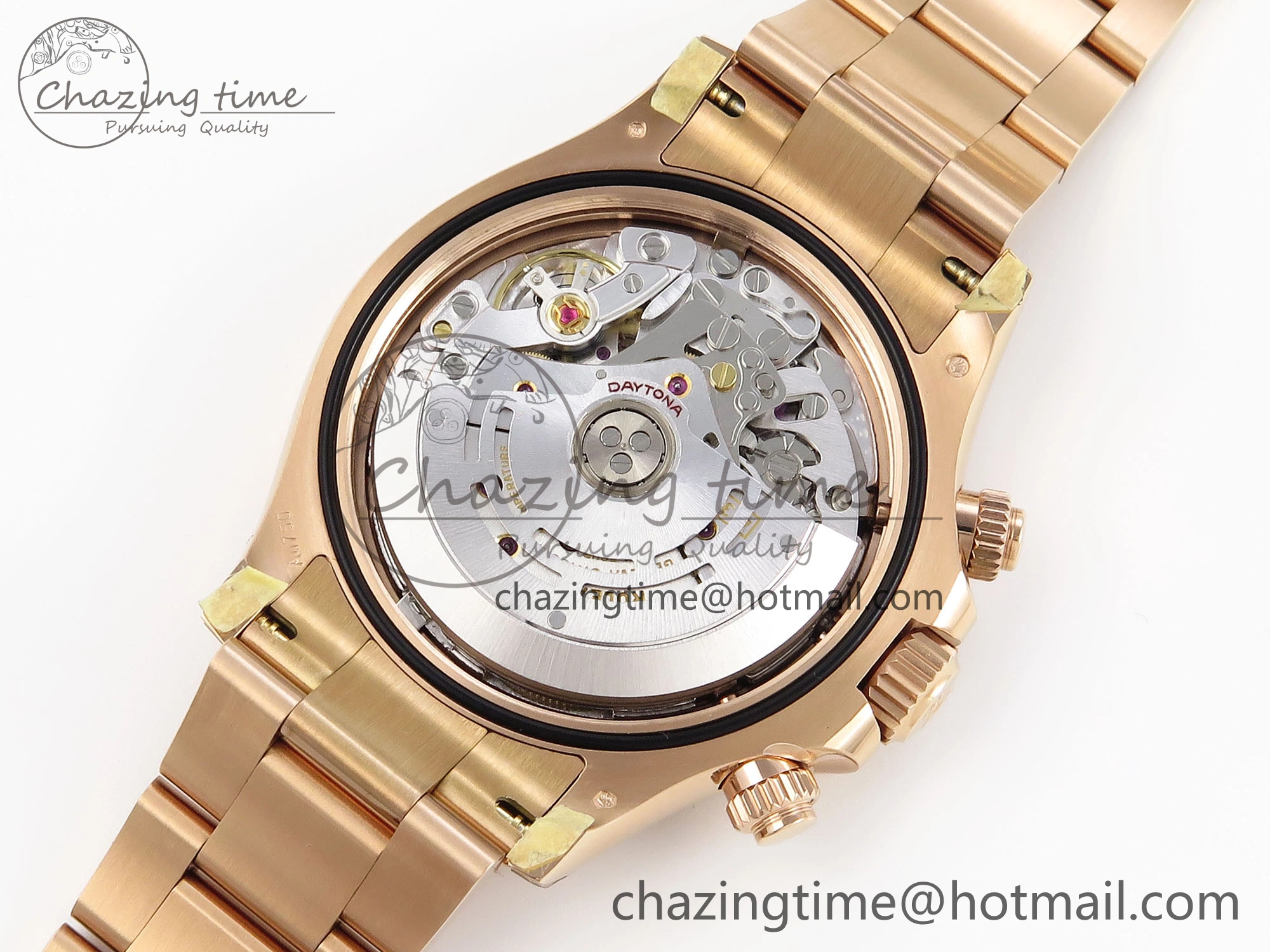 Stretchable Daytona 116505 Clean 1:1 Best Edition Silver Dial RG Markers on RG Bracelet SA4130 V 1960