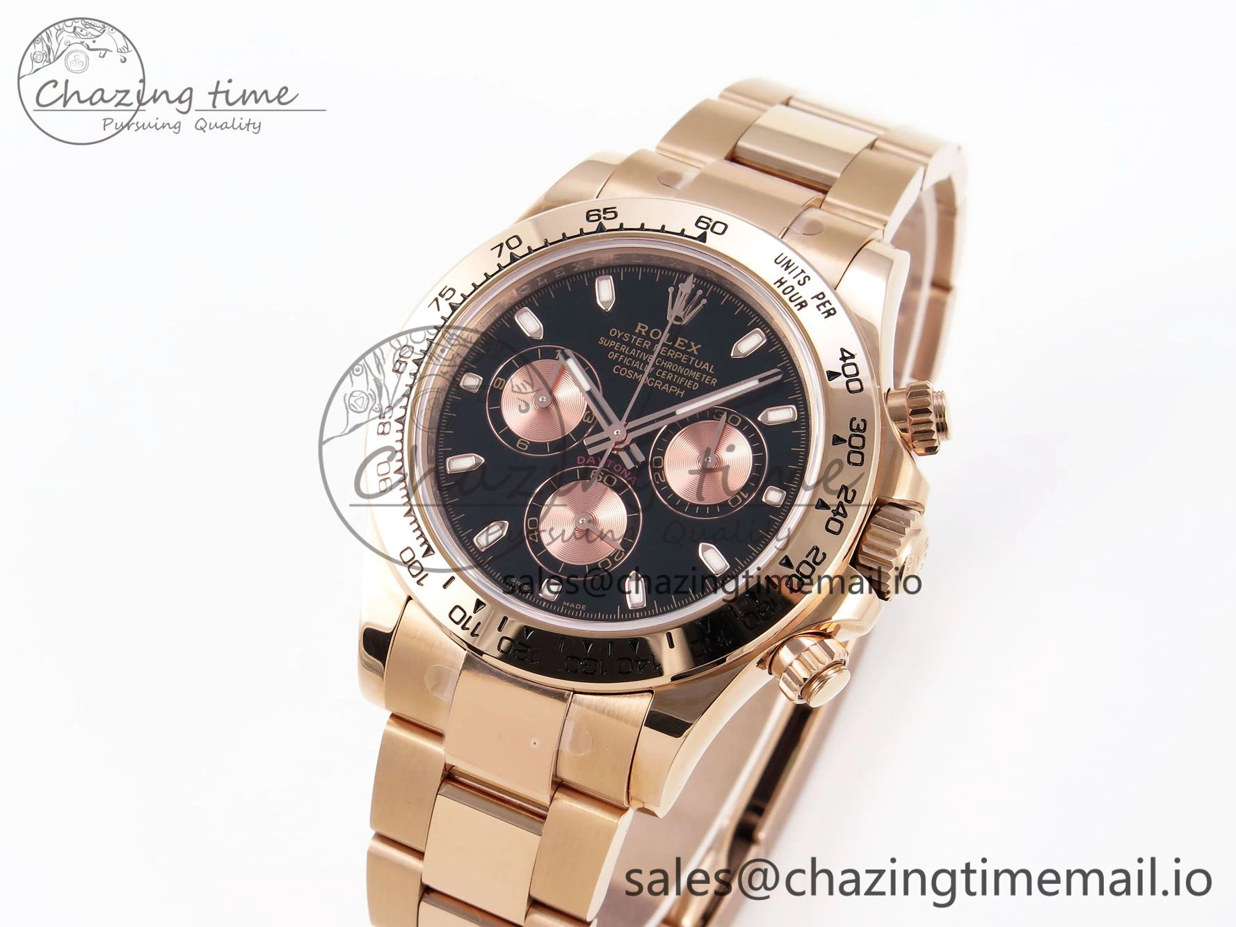 Daytona 116505 KING 1:1 Best Edition Black RG Dial on RG Bracelet SH WellDesigned 1936