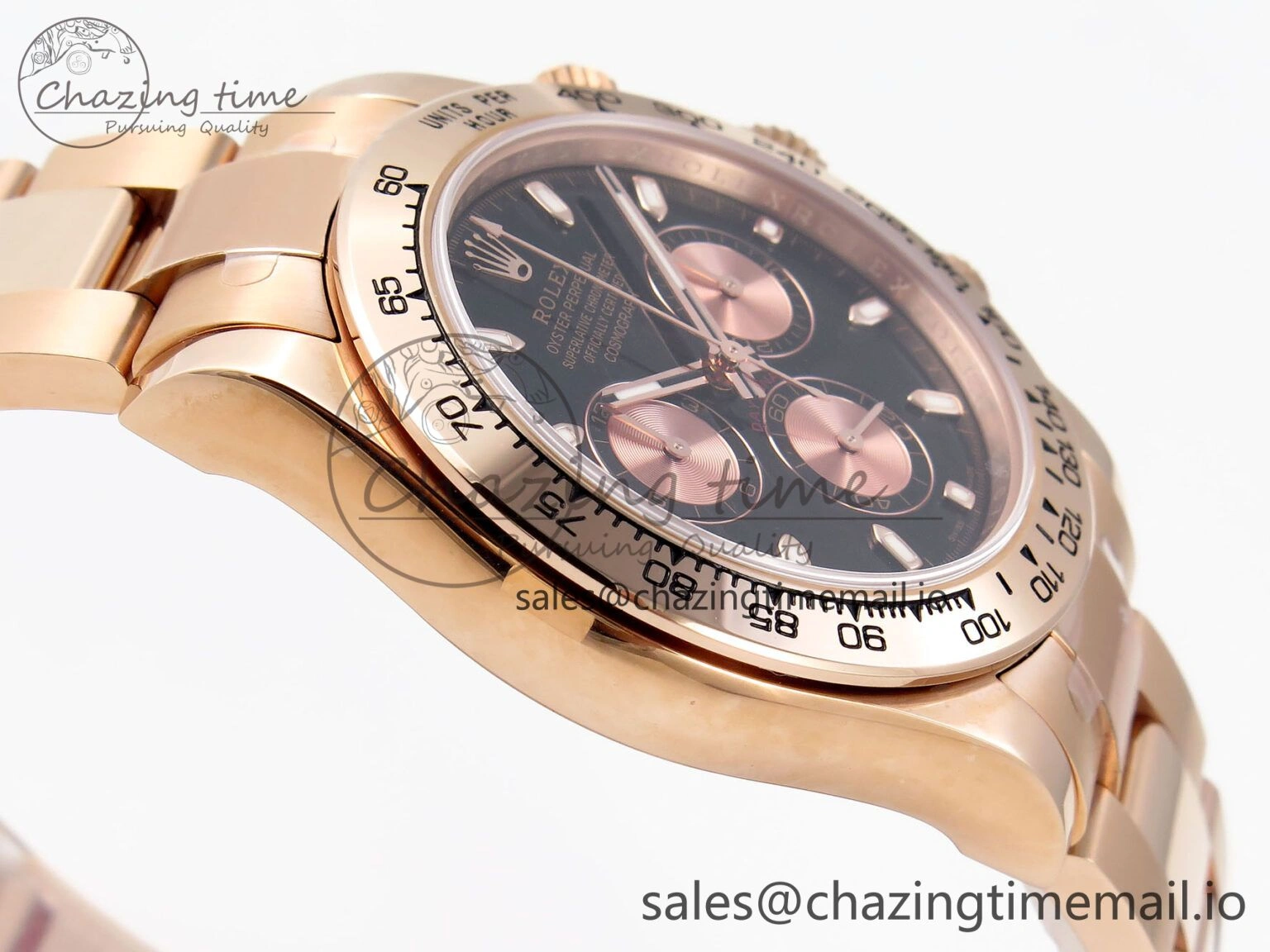 Daytona 116505 KING 1:1 Best Edition Black RG Dial on RG Bracelet SH WellDesigned 1936