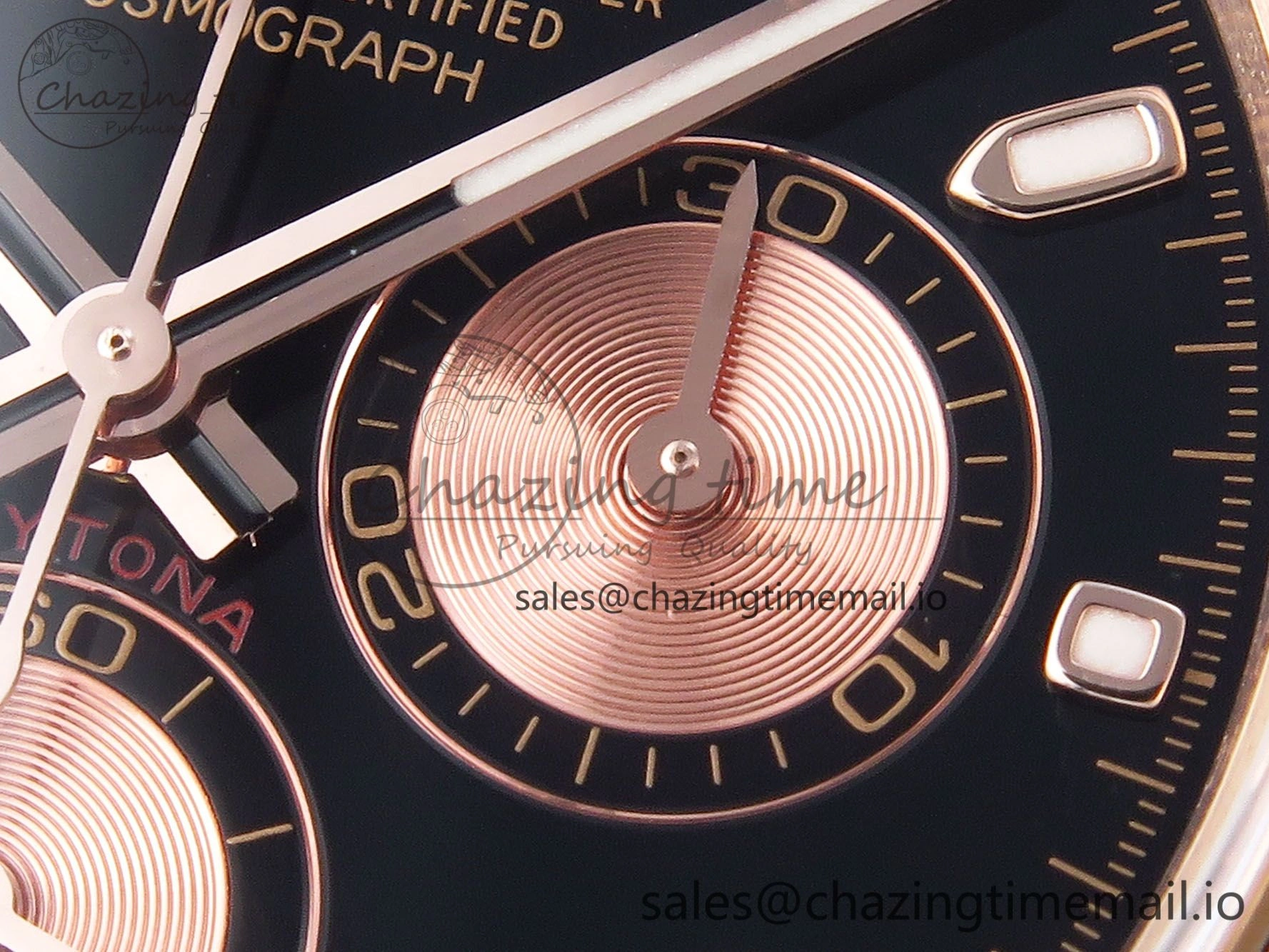 Daytona 116505 KING 1:1 Best Edition Black RG Dial on RG Bracelet SH WellDesigned 1936