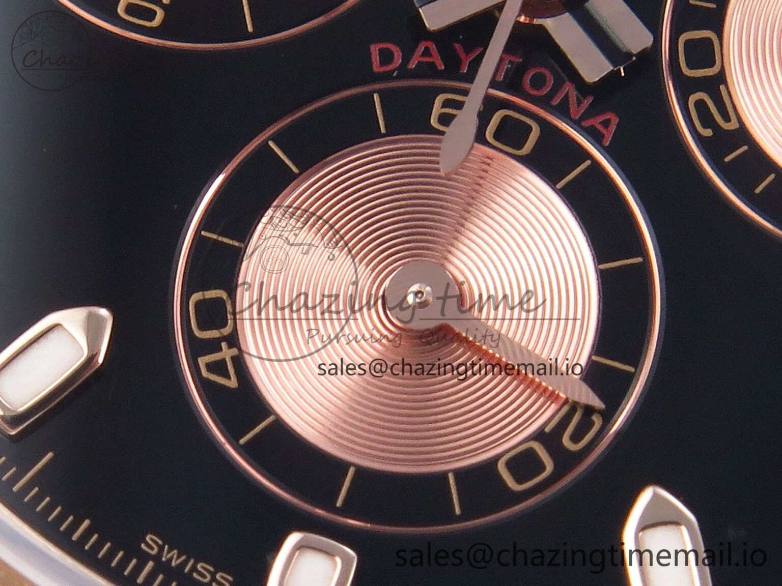Daytona 116505 KING 1:1 Best Edition Black RG Dial on RG Bracelet SH WellDesigned 1936