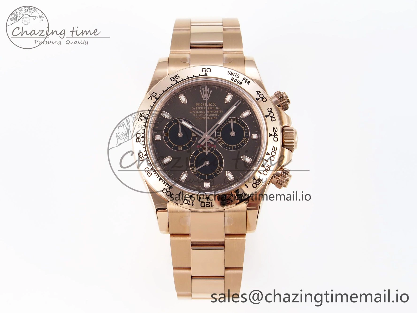 Neat Daytona 116505 KING 1:1 Best Edition Chocolate Dial on RG Bracelet SH 1932