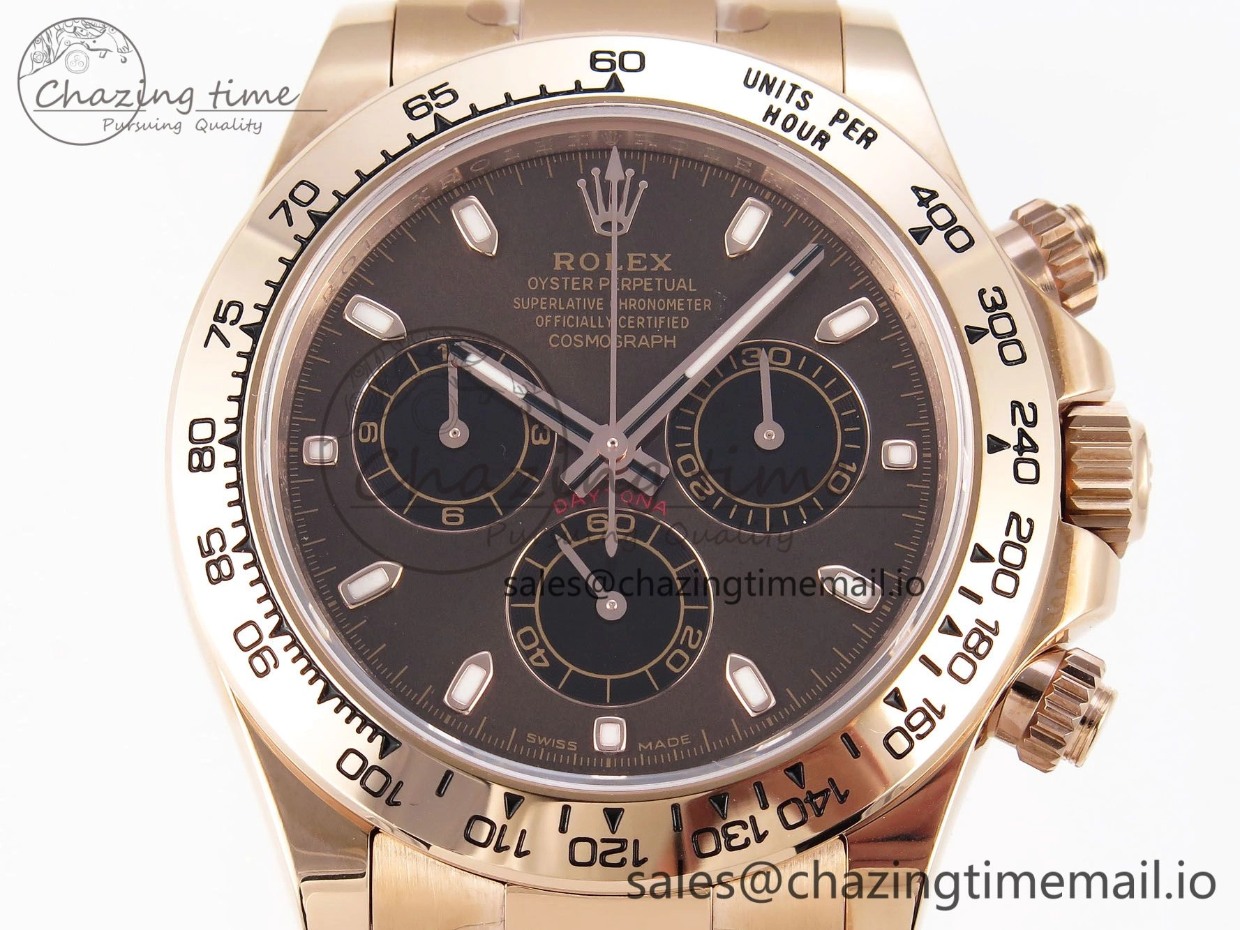 Neat Daytona 116505 KING 1:1 Best Edition Chocolate Dial on RG Bracelet SH 1932