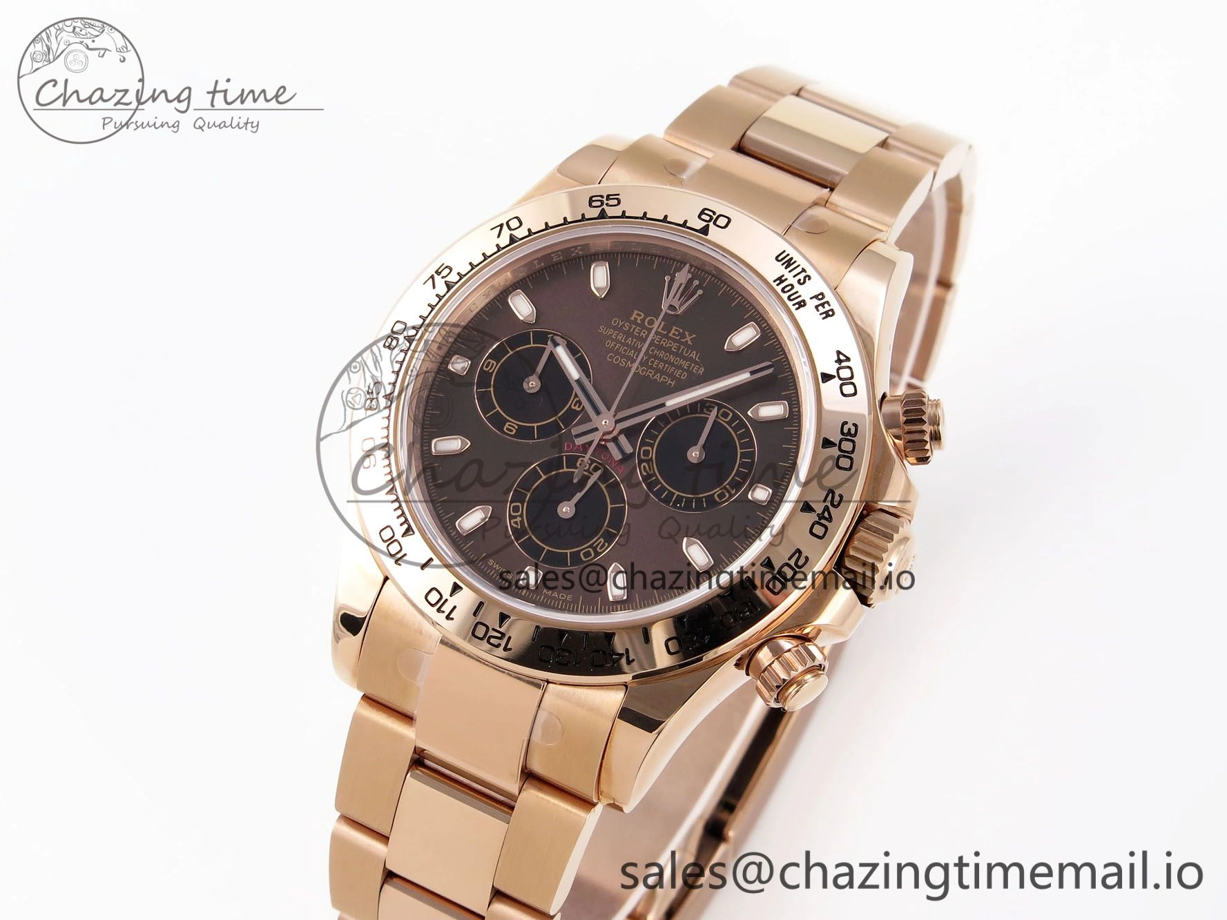 Neat Daytona 116505 KING 1:1 Best Edition Chocolate Dial on RG Bracelet SH 1932