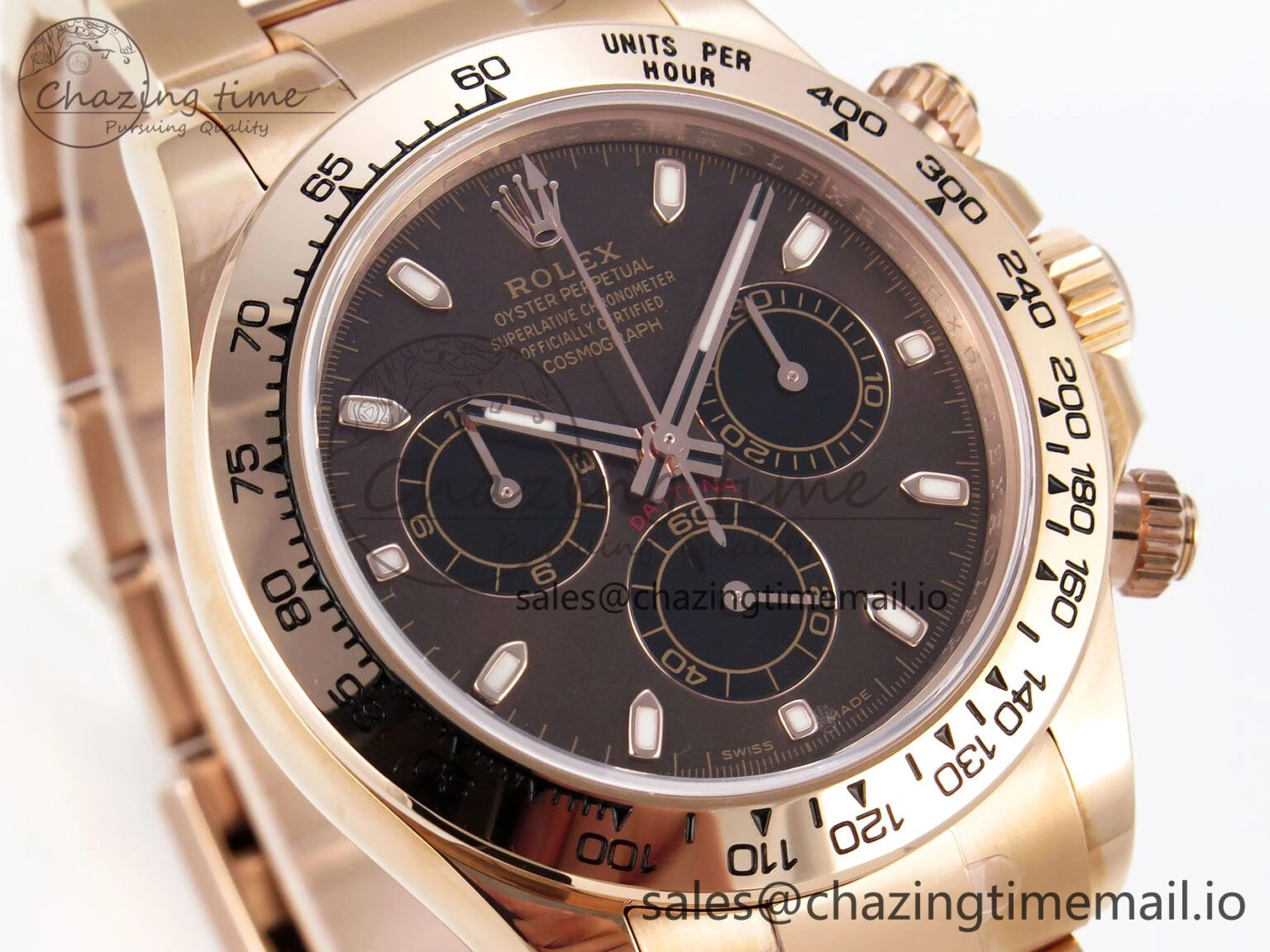 Neat Daytona 116505 KING 1:1 Best Edition Chocolate Dial on RG Bracelet SH 1932
