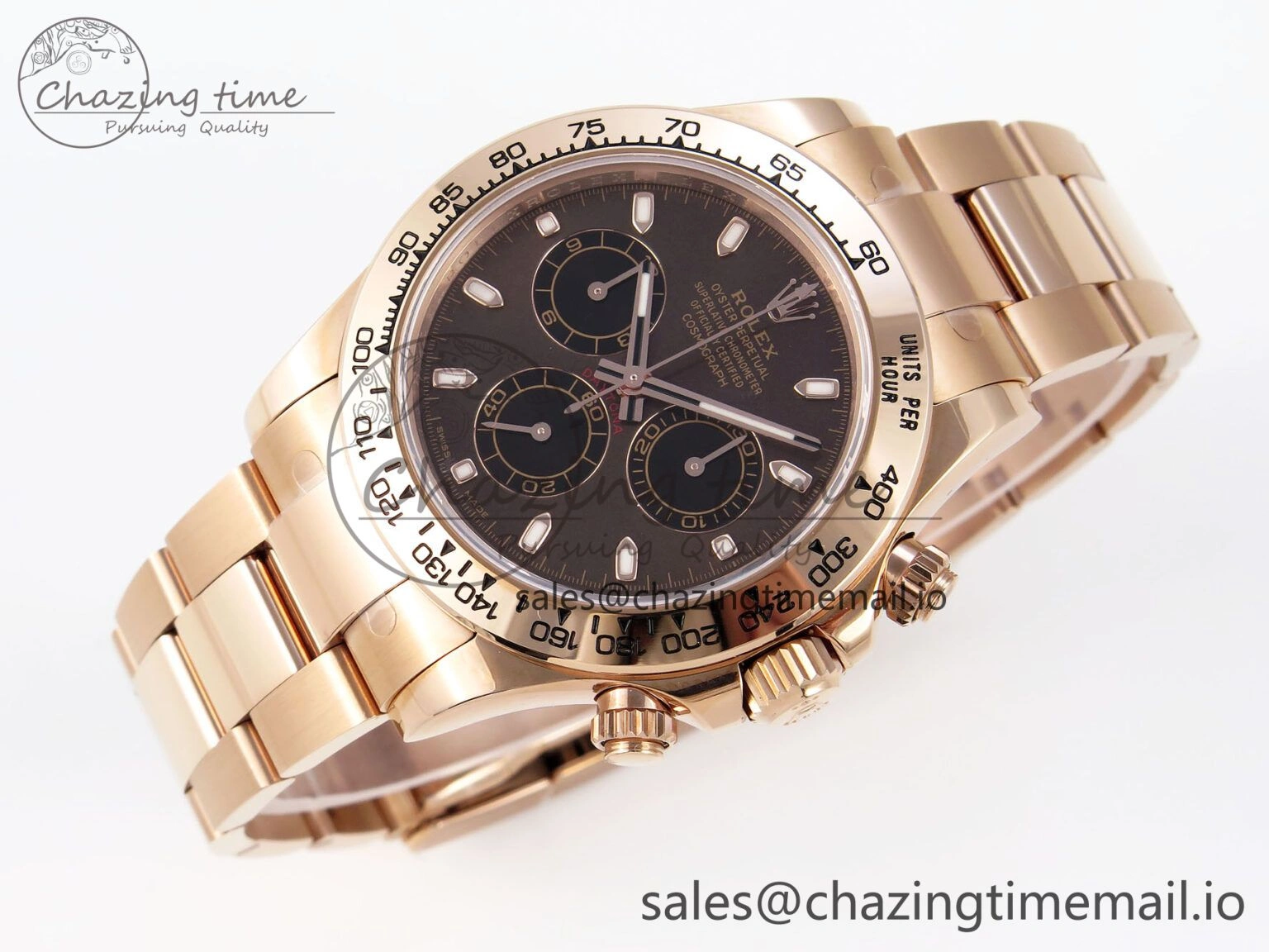 Neat Daytona 116505 KING 1:1 Best Edition Chocolate Dial on RG Bracelet SH 1932