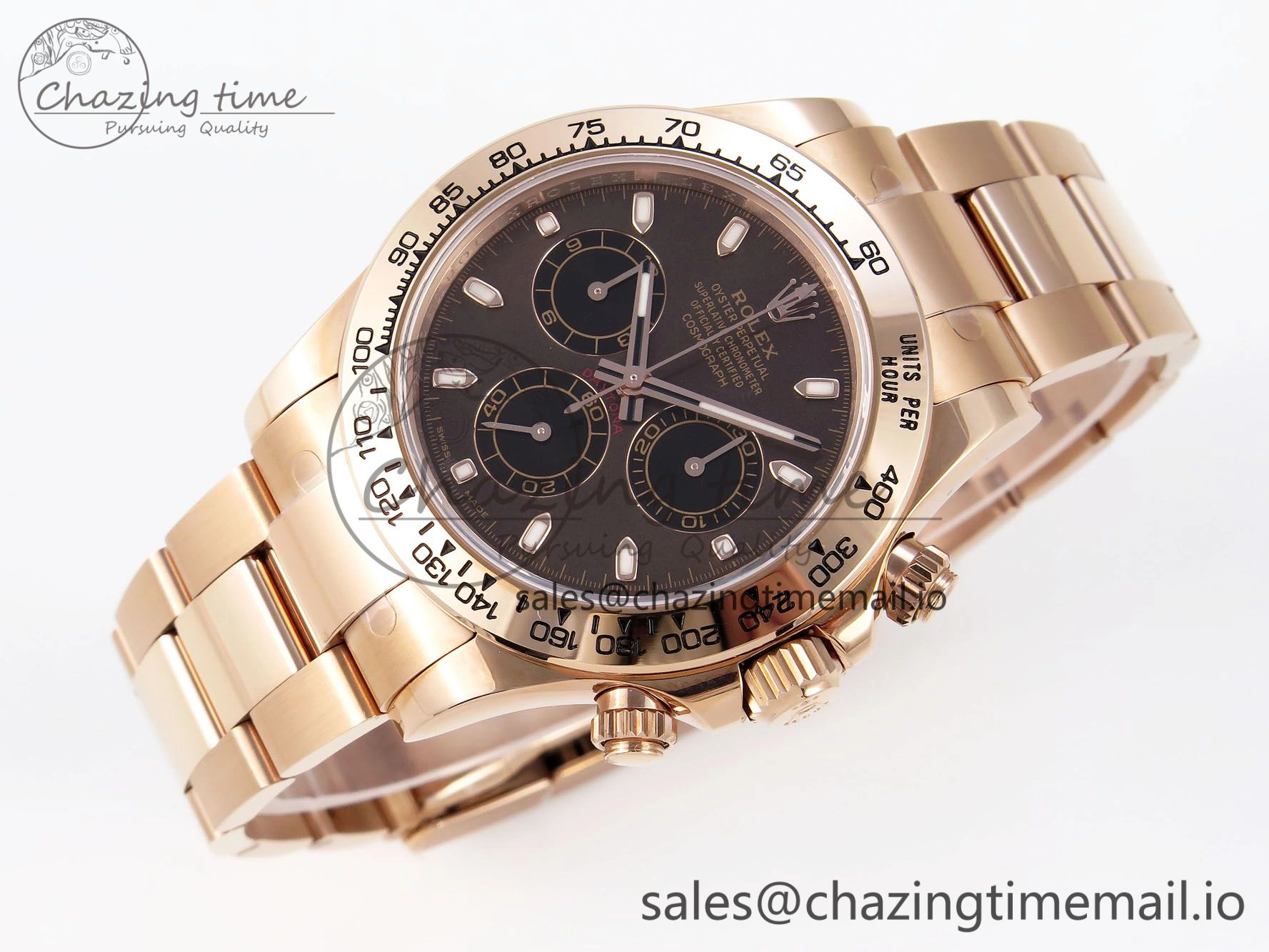 Neat Daytona 116505 KING 1:1 Best Edition Chocolate Dial on RG Bracelet SH 1932
