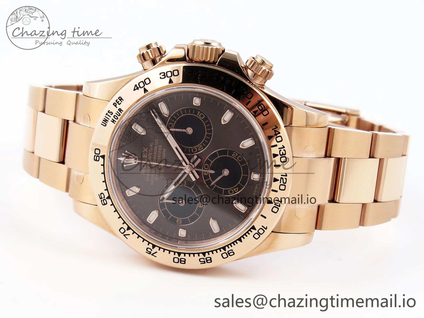 Neat Daytona 116505 KING 1:1 Best Edition Chocolate Dial on RG Bracelet SH 1932
