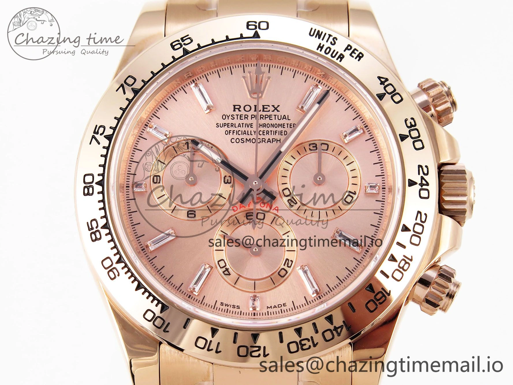 Durable Daytona 116505 KING 1:1 Best Edition RG Crystal Dial on RG Bracelet SH 1938