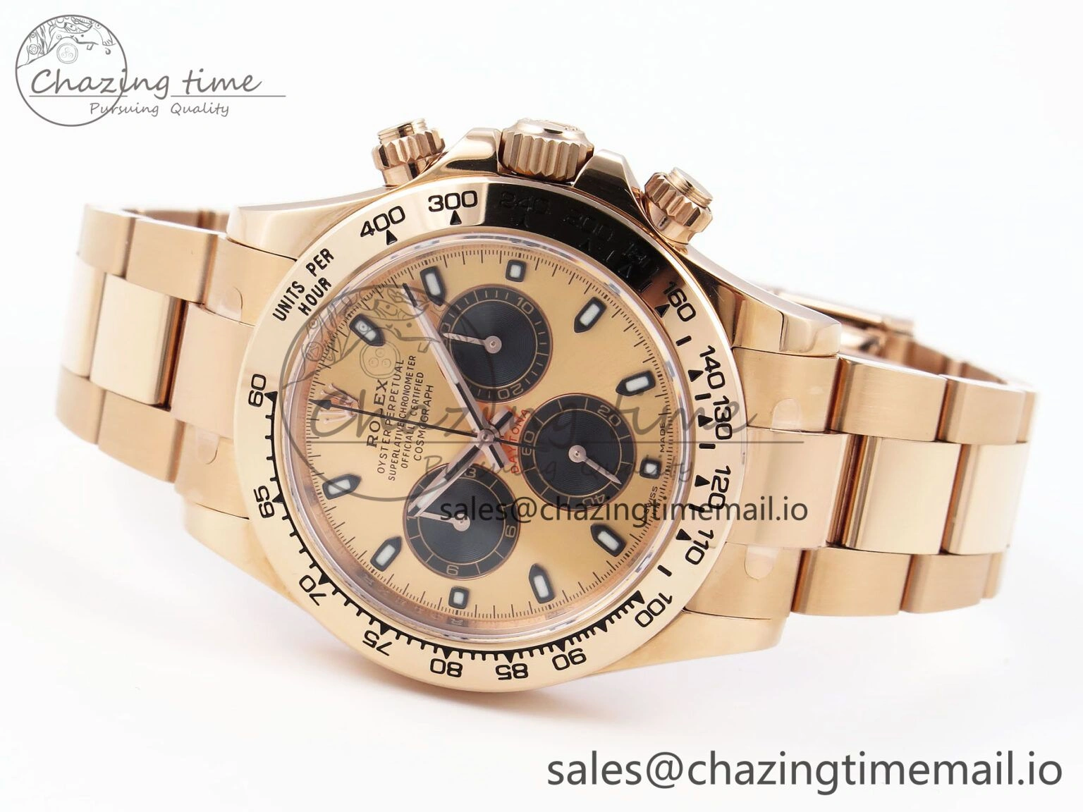 Vibrant Daytona 116505 KING 1:1 Best Edition RG Black Dial on RG Bracelet SH 1950