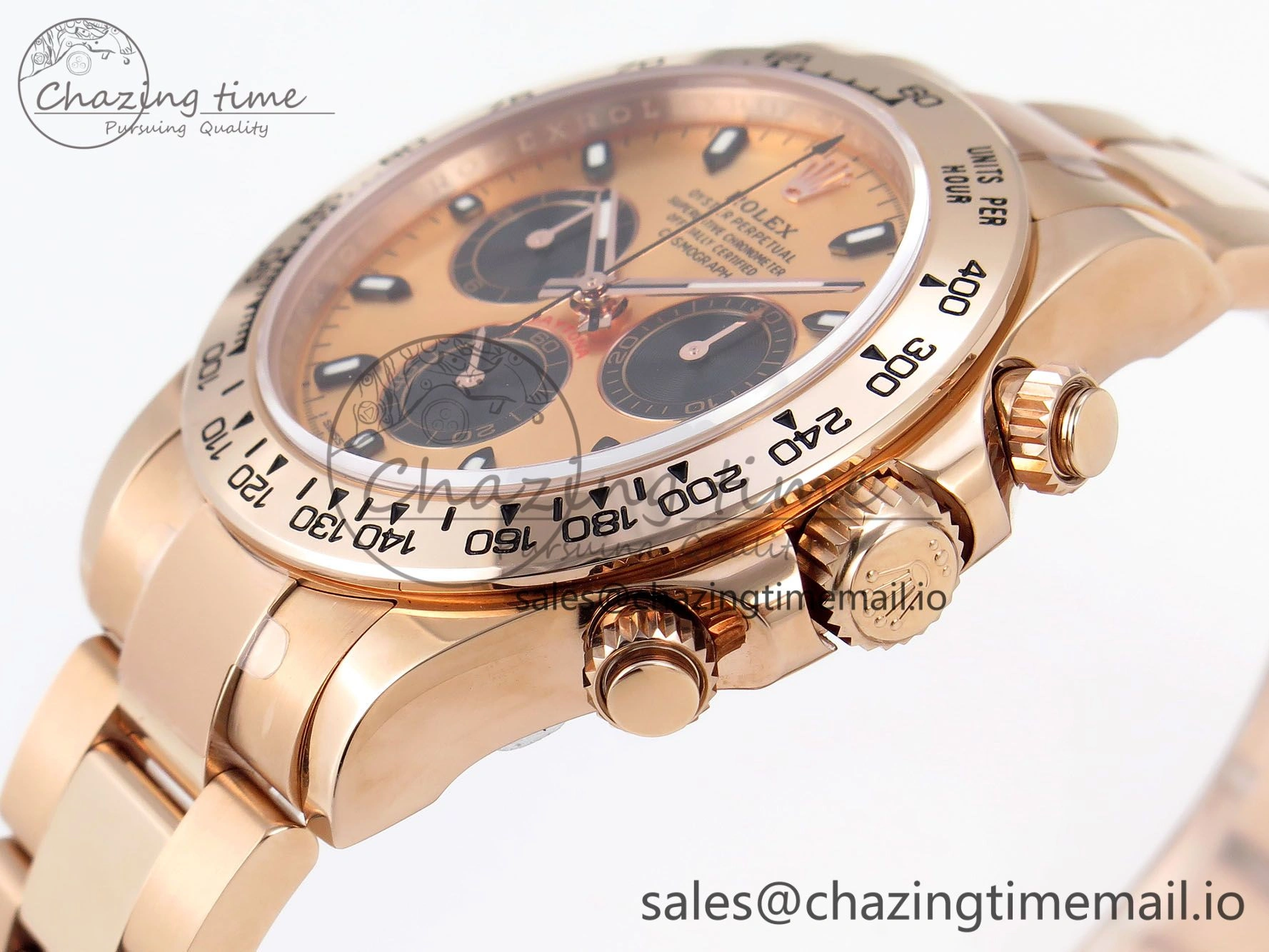 Vibrant Daytona 116505 KING 1:1 Best Edition RG Black Dial on RG Bracelet SH 1950