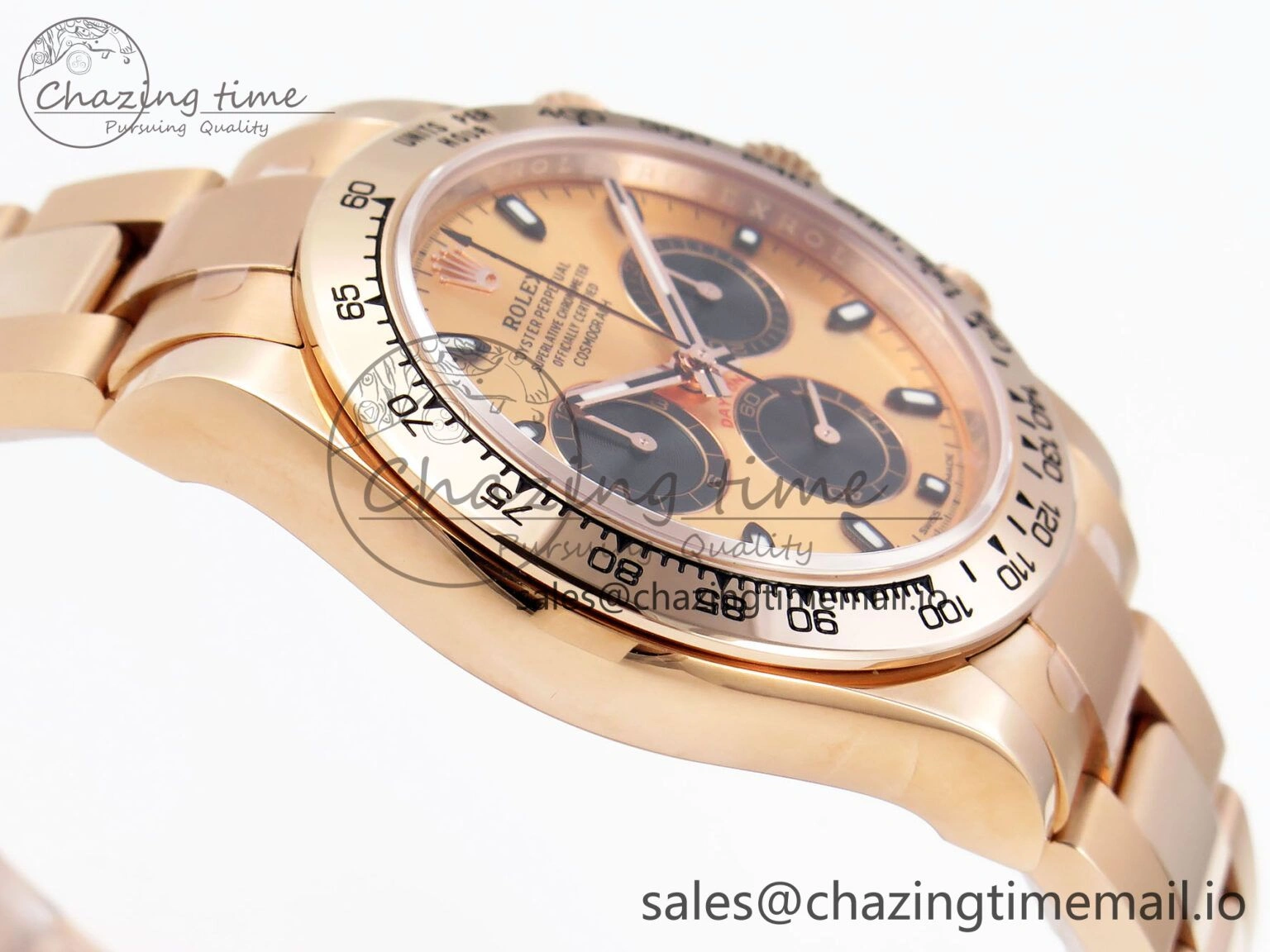 Vibrant Daytona 116505 KING 1:1 Best Edition RG Black Dial on RG Bracelet SH 1950