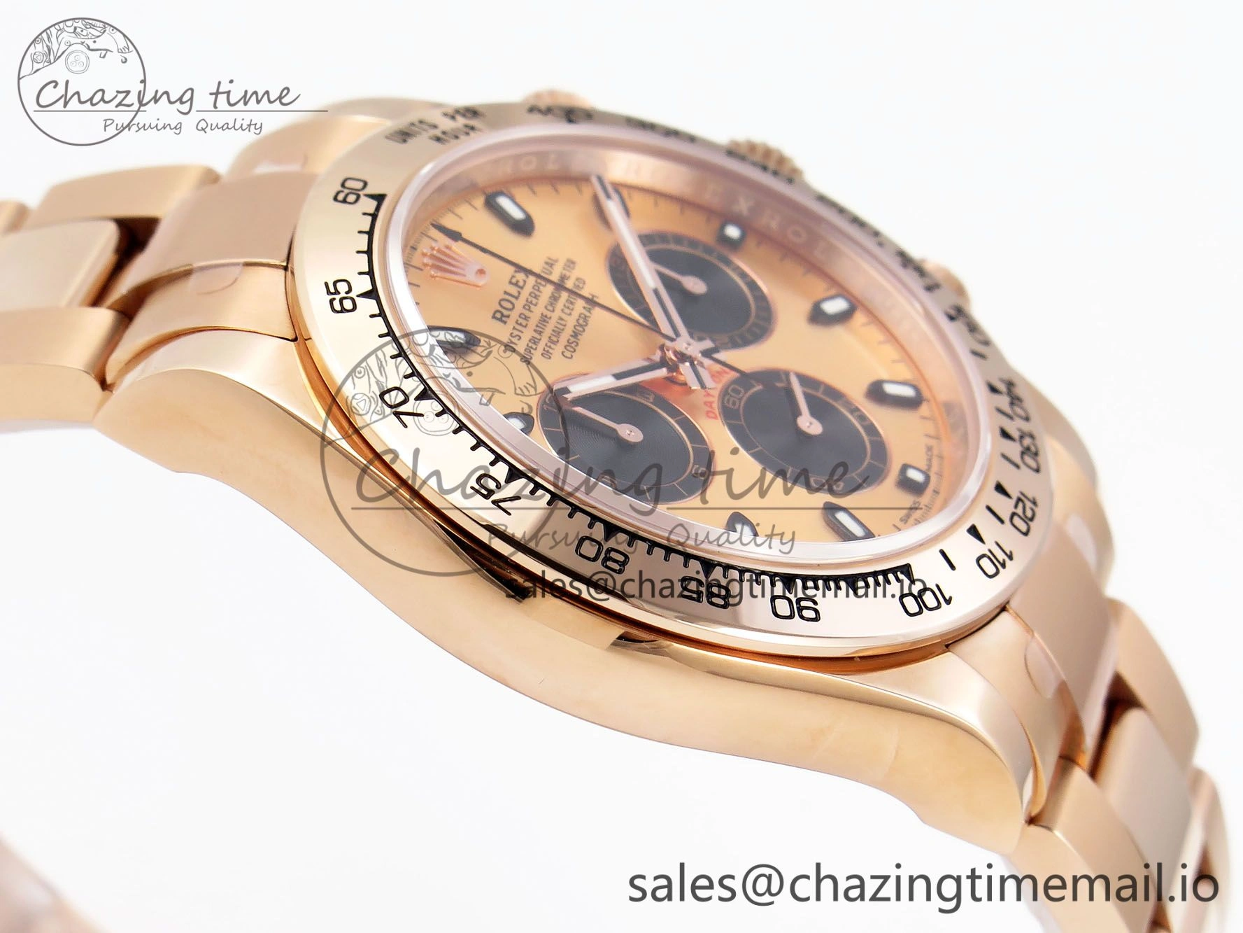 Vibrant Daytona 116505 KING 1:1 Best Edition RG Black Dial on RG Bracelet SH 1950