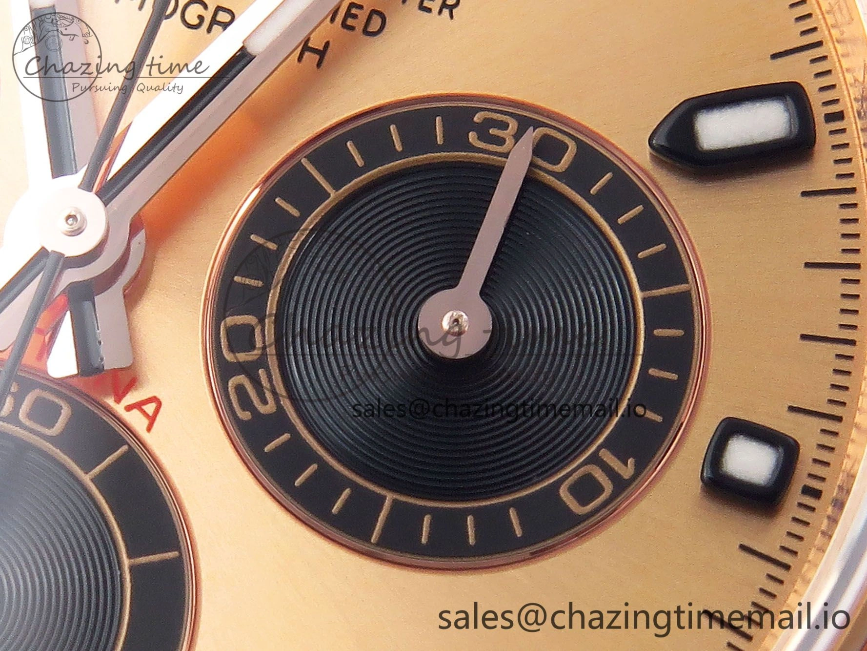 Vibrant Daytona 116505 KING 1:1 Best Edition RG Black Dial on RG Bracelet SH 1950