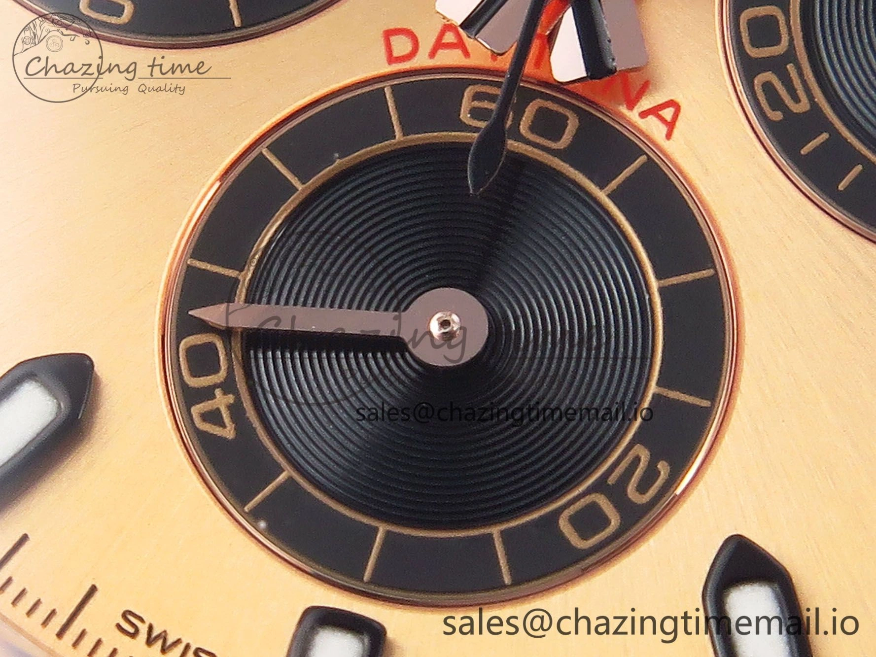 Vibrant Daytona 116505 KING 1:1 Best Edition RG Black Dial on RG Bracelet SH 1950