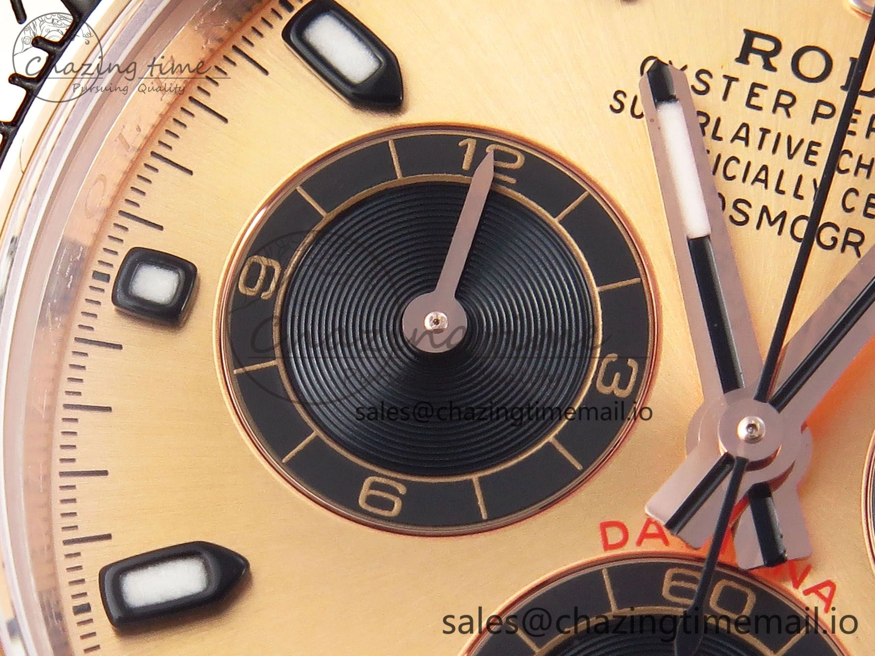 Vibrant Daytona 116505 KING 1:1 Best Edition RG Black Dial on RG Bracelet SH 1950