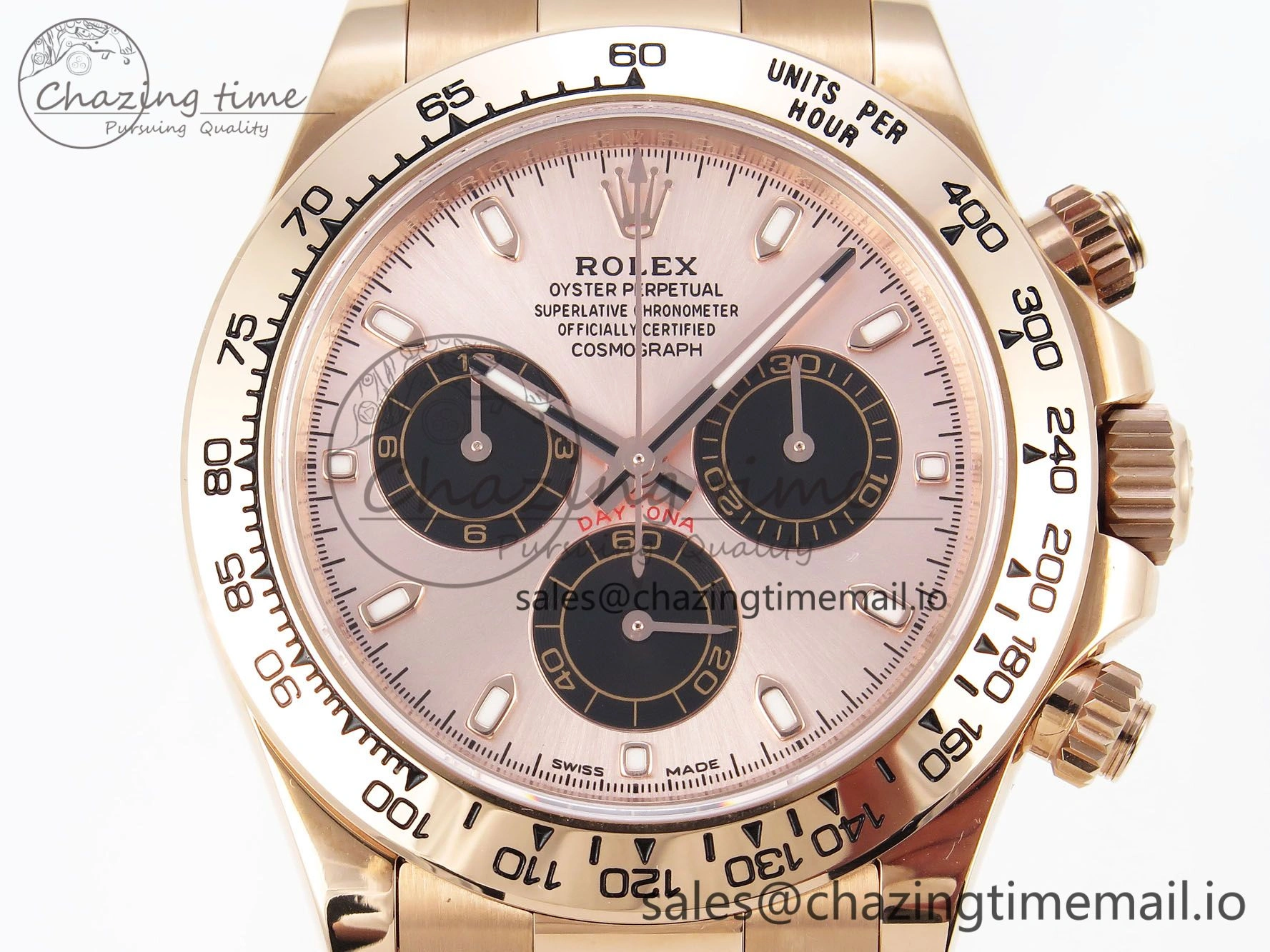 Durable Daytona 116505 KING 1:1 Best Edition Sundust Black Dial on RG Bracelet SH 1937