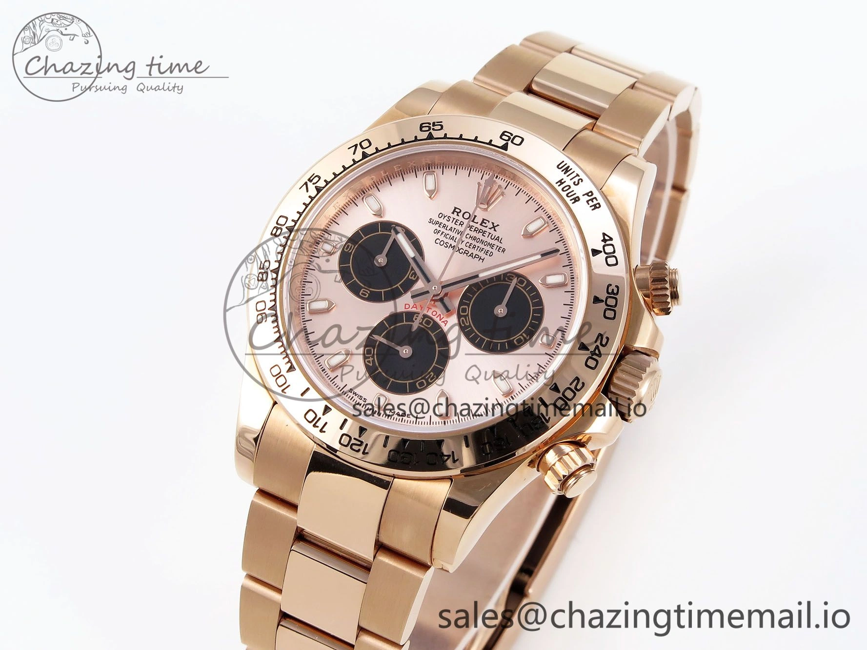 Durable Daytona 116505 KING 1:1 Best Edition Sundust Black Dial on RG Bracelet SH 1937