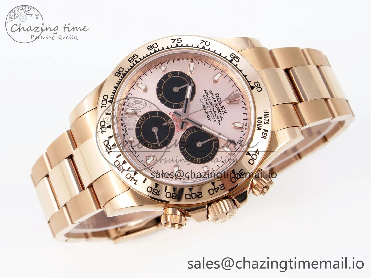 Durable Daytona 116505 KING 1:1 Best Edition Sundust Black Dial on RG Bracelet SH 1937