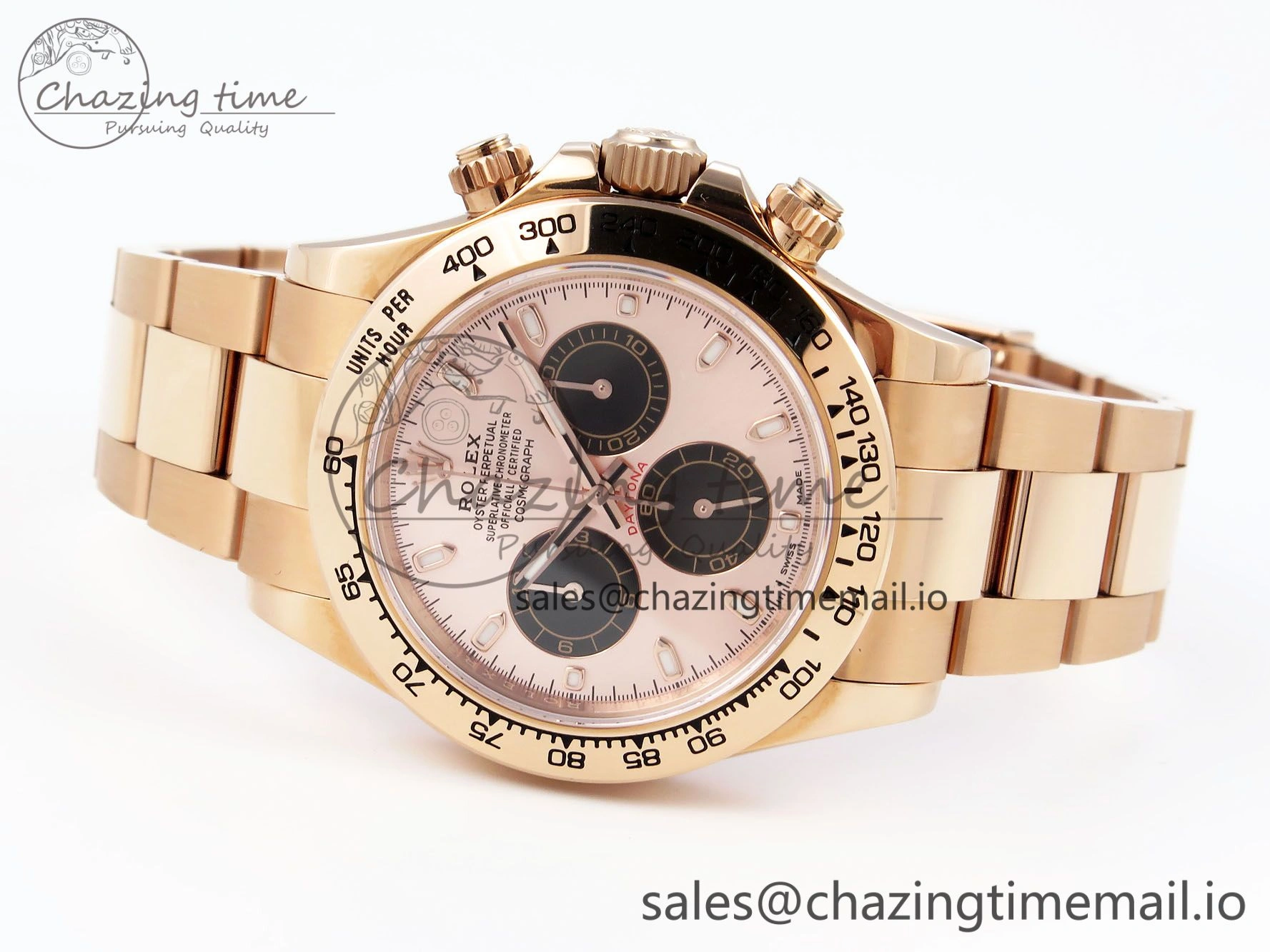 Durable Daytona 116505 KING 1:1 Best Edition Sundust Black Dial on RG Bracelet SH 1937