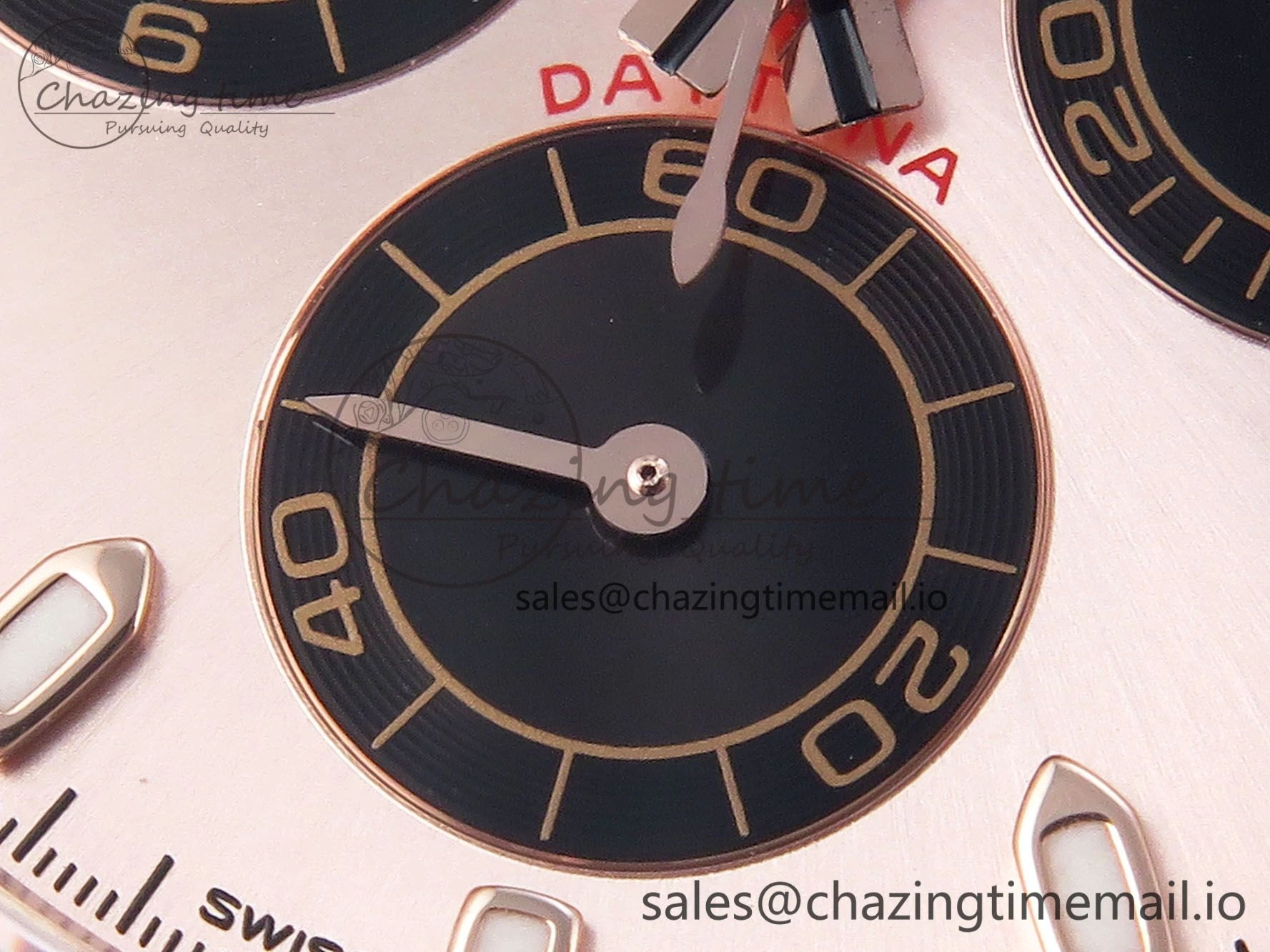 Durable Daytona 116505 KING 1:1 Best Edition Sundust Black Dial on RG Bracelet SH 1937