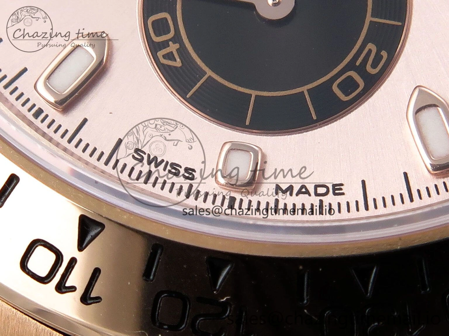 Durable Daytona 116505 KING 1:1 Best Edition Sundust Black Dial on RG Bracelet SH 1937