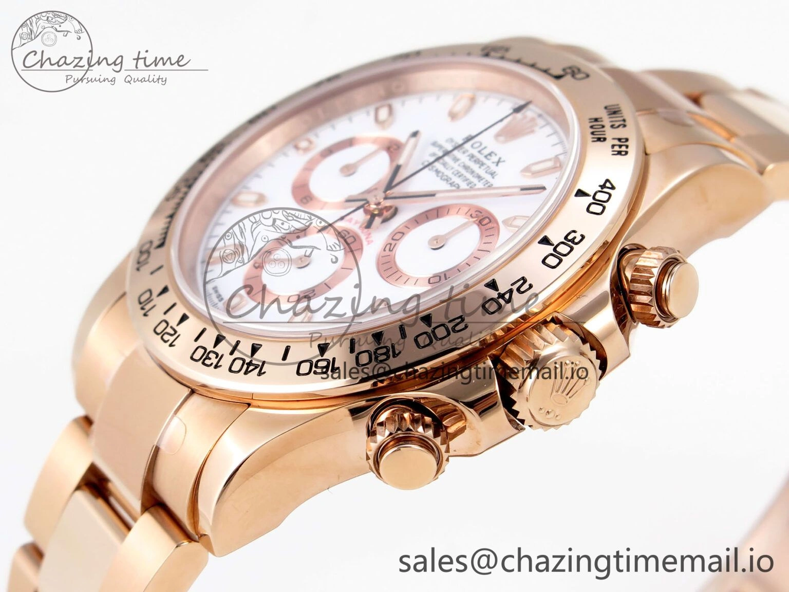 Casual Daytona 116505 KING 1:1 Best Edition White Dial on RG Bracelet SH 1933
