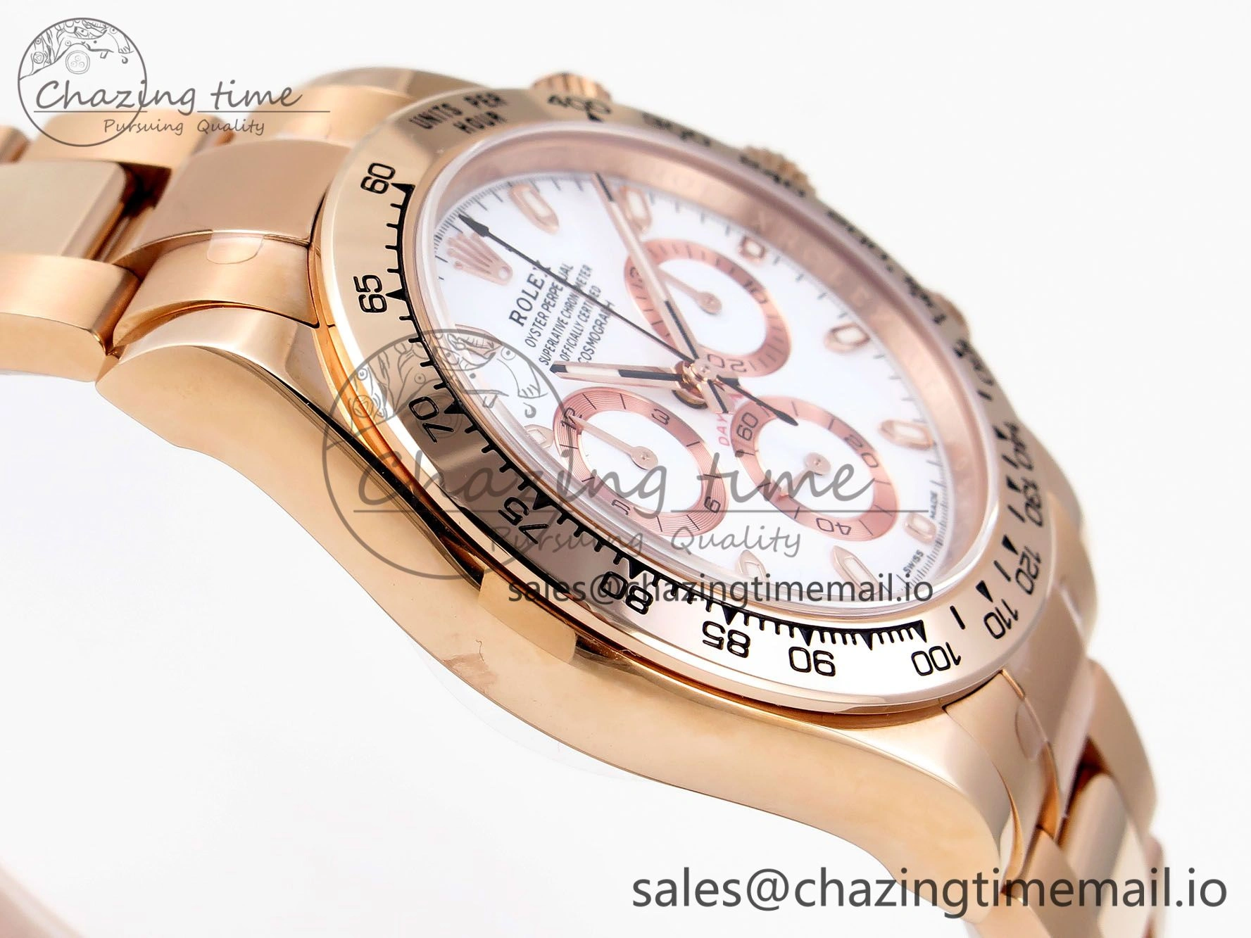 Casual Daytona 116505 KING 1:1 Best Edition White Dial on RG Bracelet SH 1933