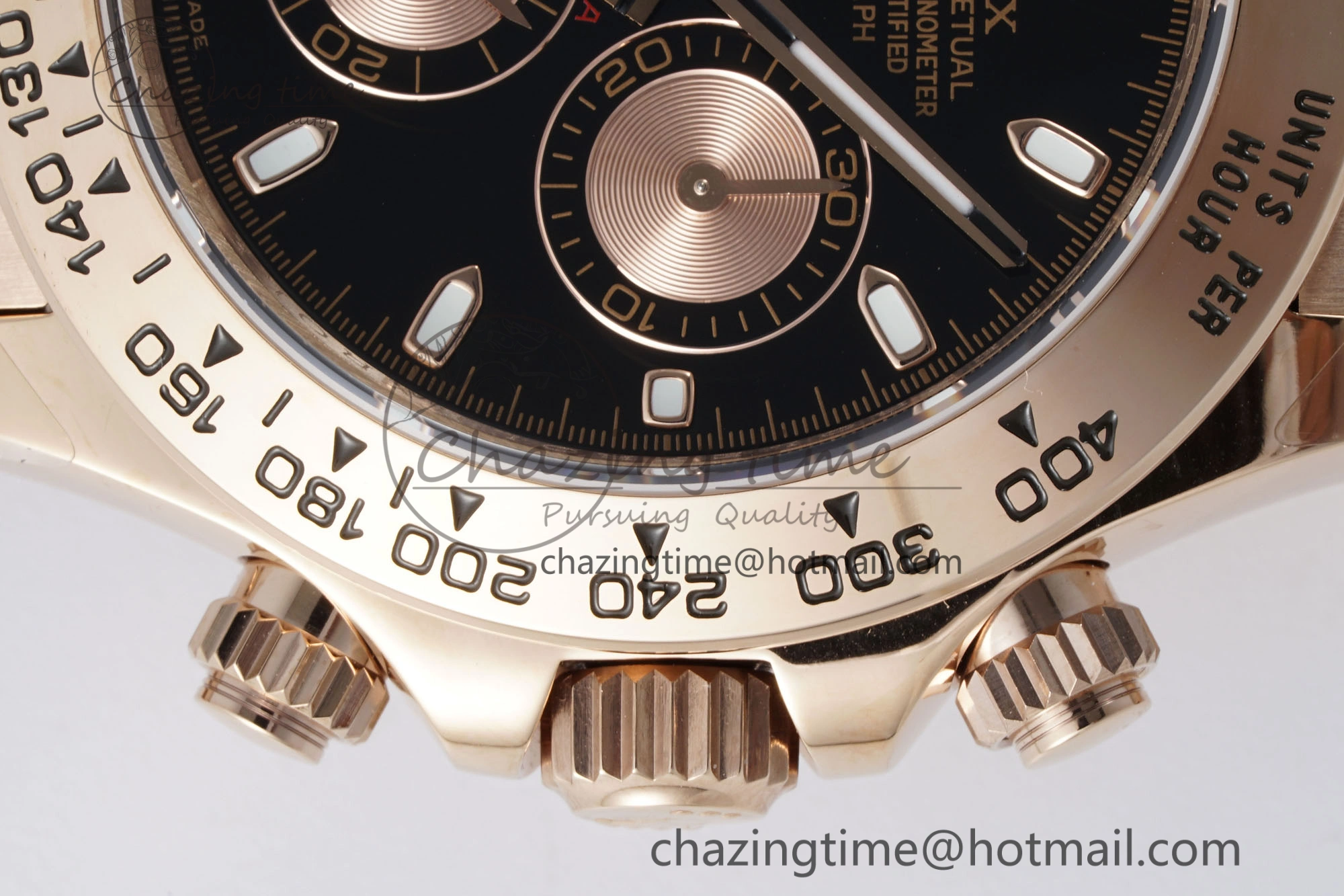 Cozy Daytona 116505 QF 1:1 Best Edition Black RG Dial on RG Bracelet SA4130 V 1754