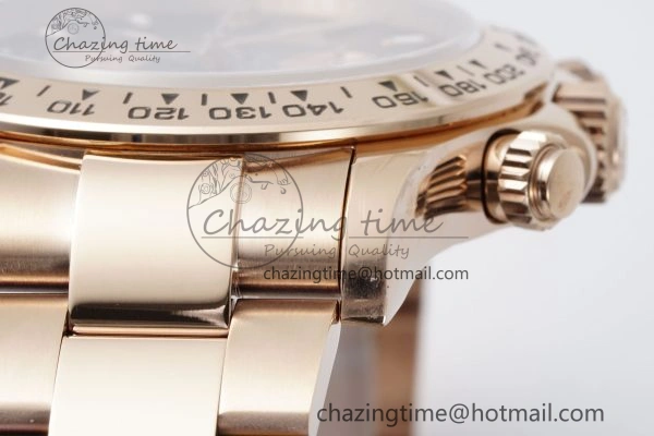 Cozy Daytona 116505 QF 1:1 Best Edition Black RG Dial on RG Bracelet SA4130 V 1754