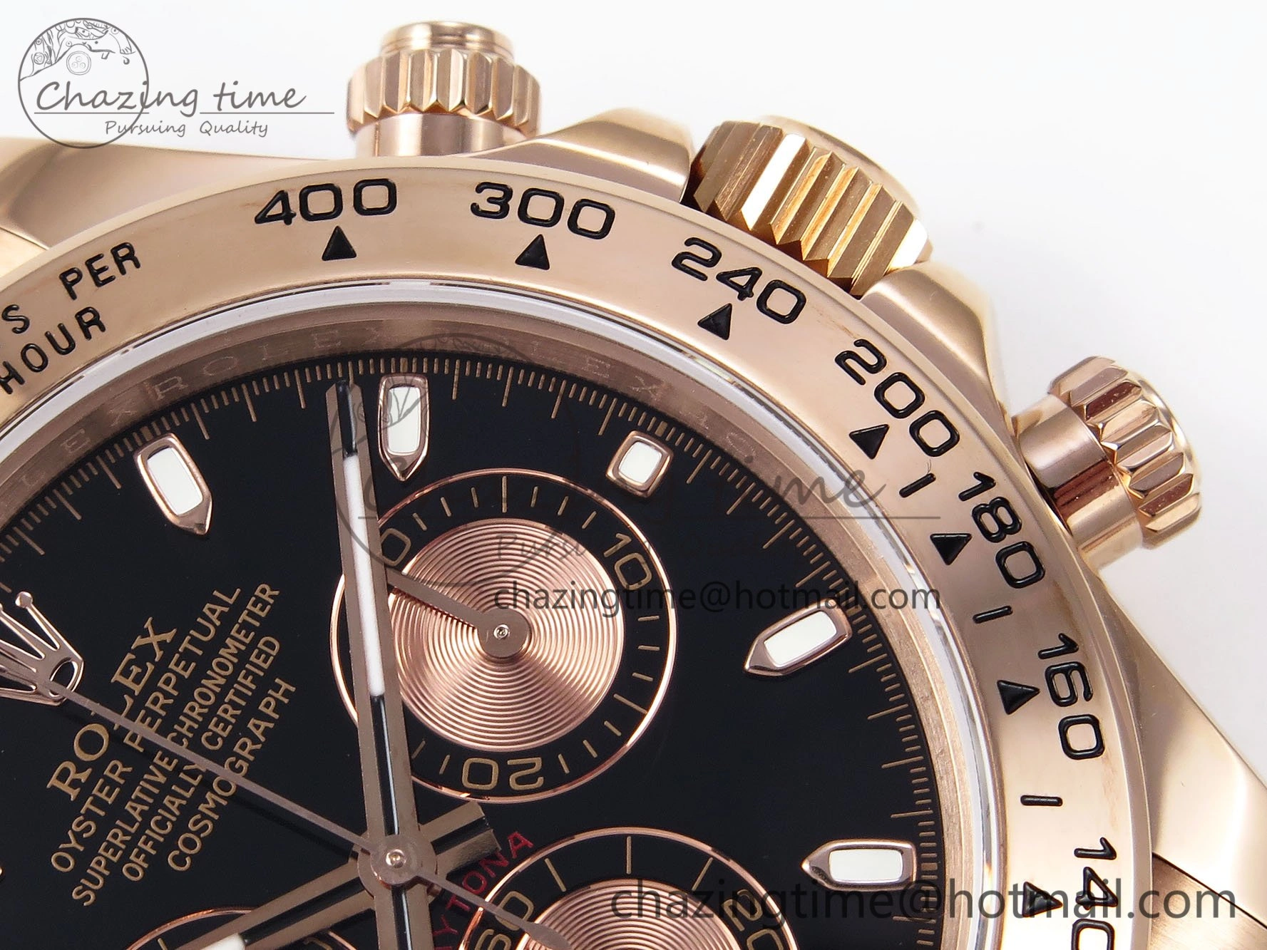 Daytona 116505 QF 1:1 Best Edition Black RG Dial on RG Bracelet SH4130 V3 (Gain Weight) Breathable 1695