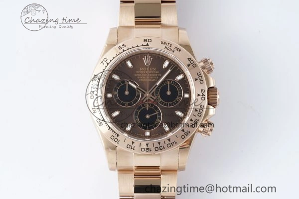 MultiPurpose Daytona 116505 QF 1:1 Best Edition Brown Dial on RG Bracelet SA4130 V 1758