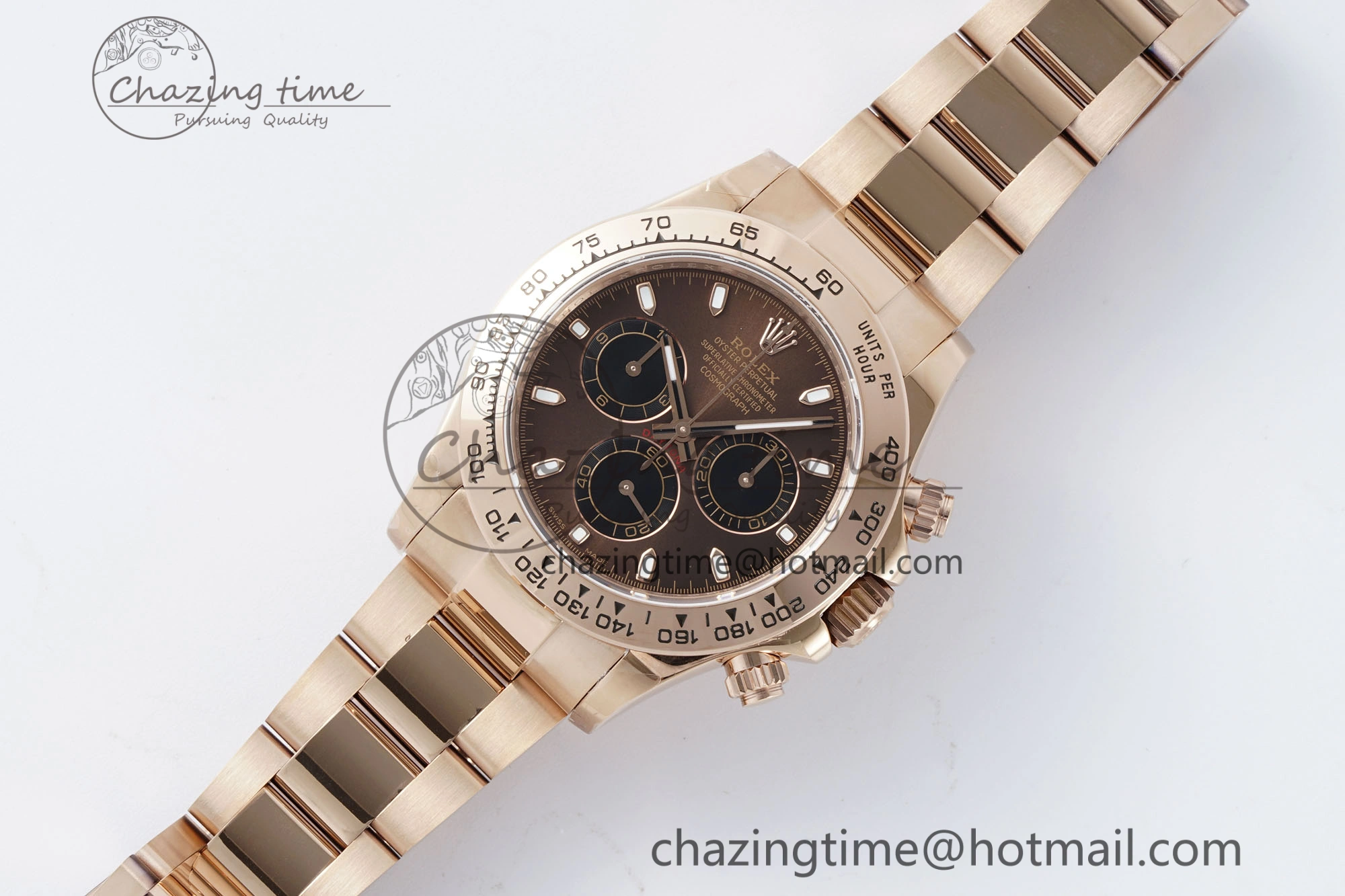 MultiPurpose Daytona 116505 QF 1:1 Best Edition Brown Dial on RG Bracelet SA4130 V 1758