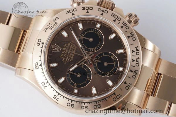 MultiPurpose Daytona 116505 QF 1:1 Best Edition Brown Dial on RG Bracelet SA4130 V 1758