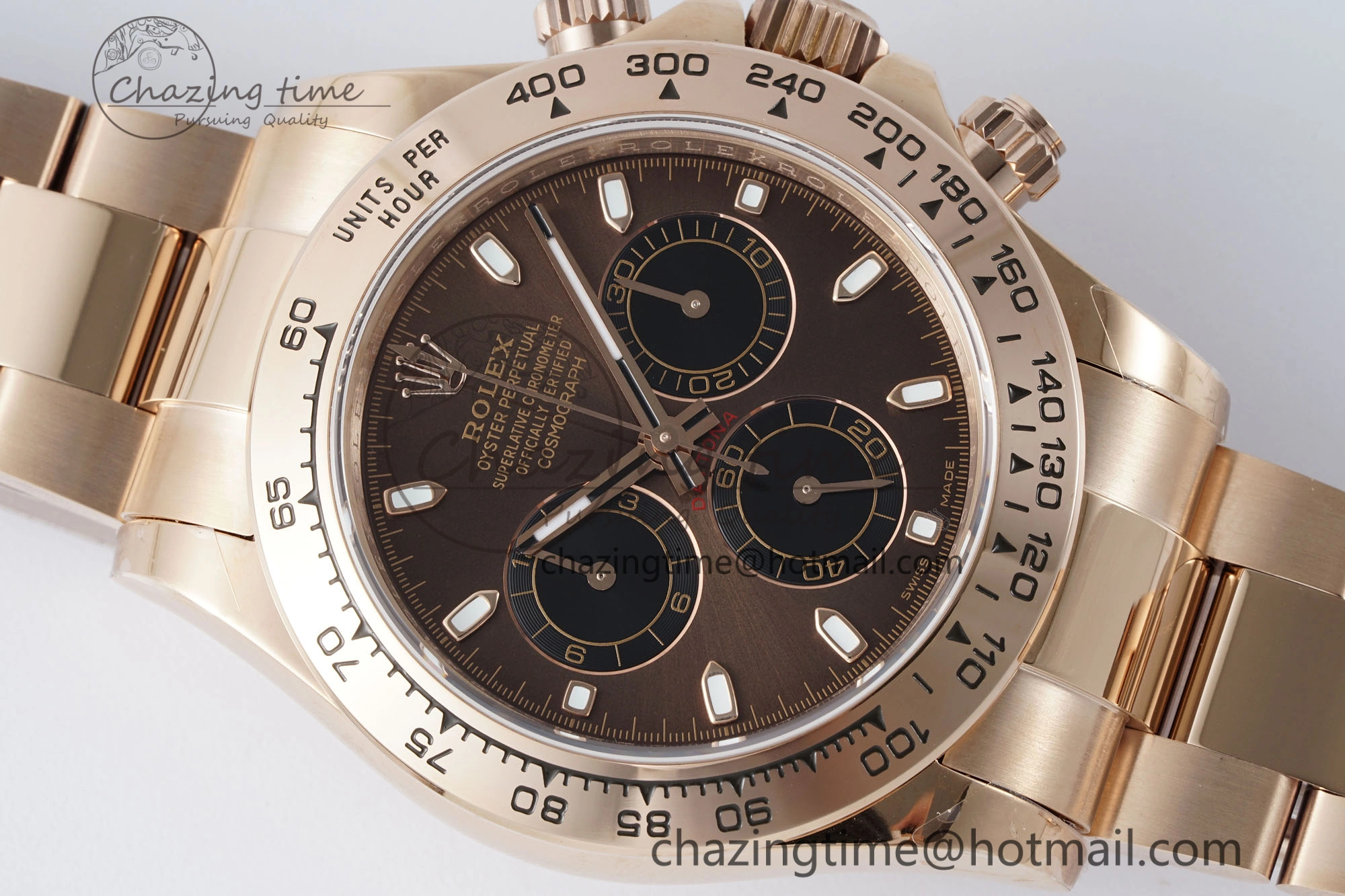 MultiPurpose Daytona 116505 QF 1:1 Best Edition Brown Dial on RG Bracelet SA4130 V 1758