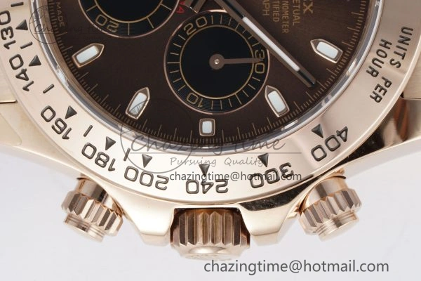 MultiPurpose Daytona 116505 QF 1:1 Best Edition Brown Dial on RG Bracelet SA4130 V 1758