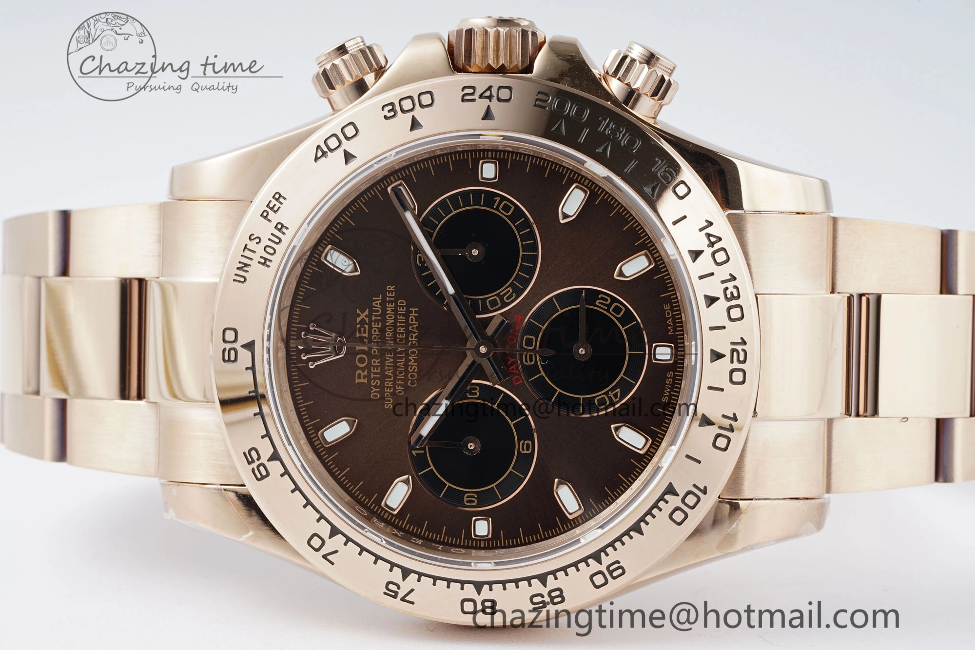 MultiPurpose Daytona 116505 QF 1:1 Best Edition Brown Dial on RG Bracelet SA4130 V 1758