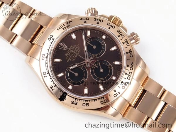 Daytona 116505 QF 1:1 Best Edition Brown Dial on RG Bracelet SH4130 V3 (Gain Weight) OdorResistant 1692